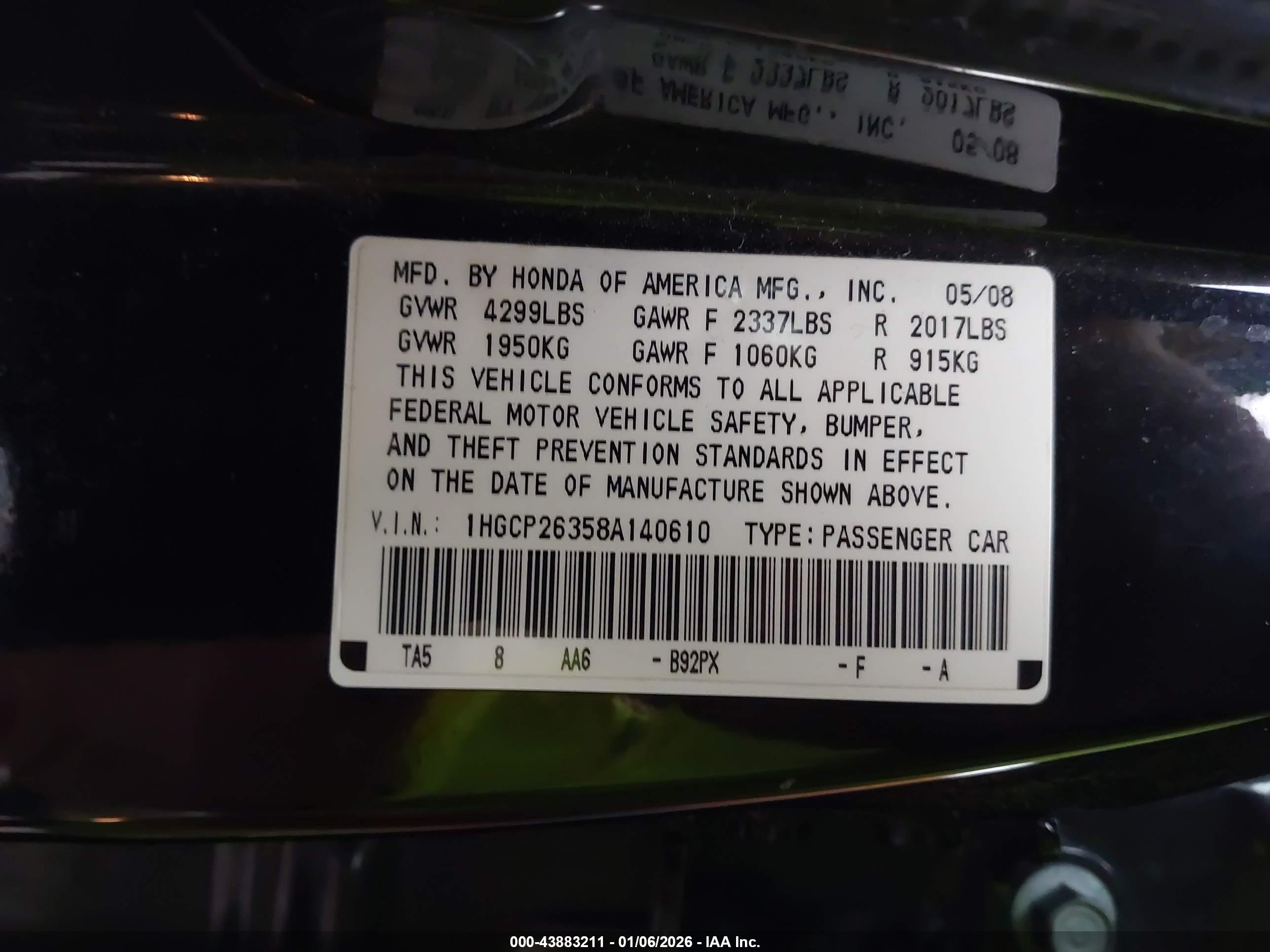 HONDA ACCORD image 9