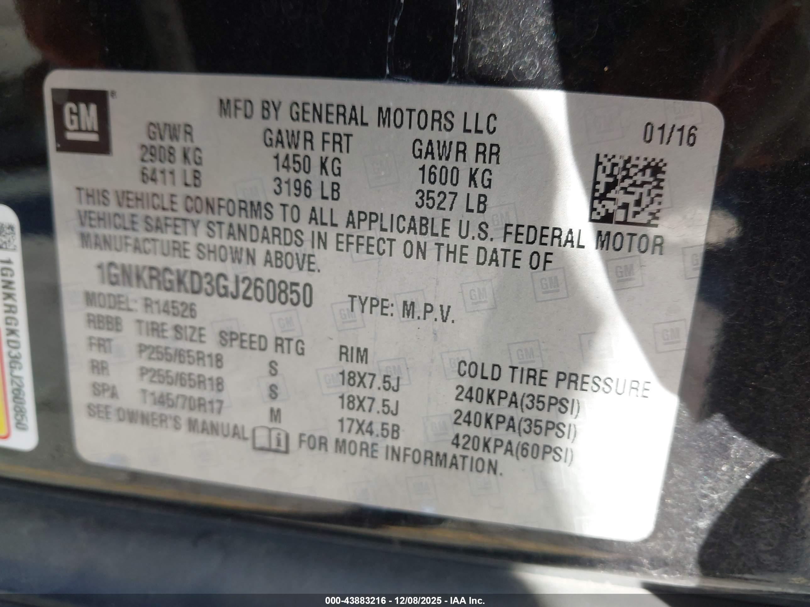 CHEVROLET TRAVERSE image 9