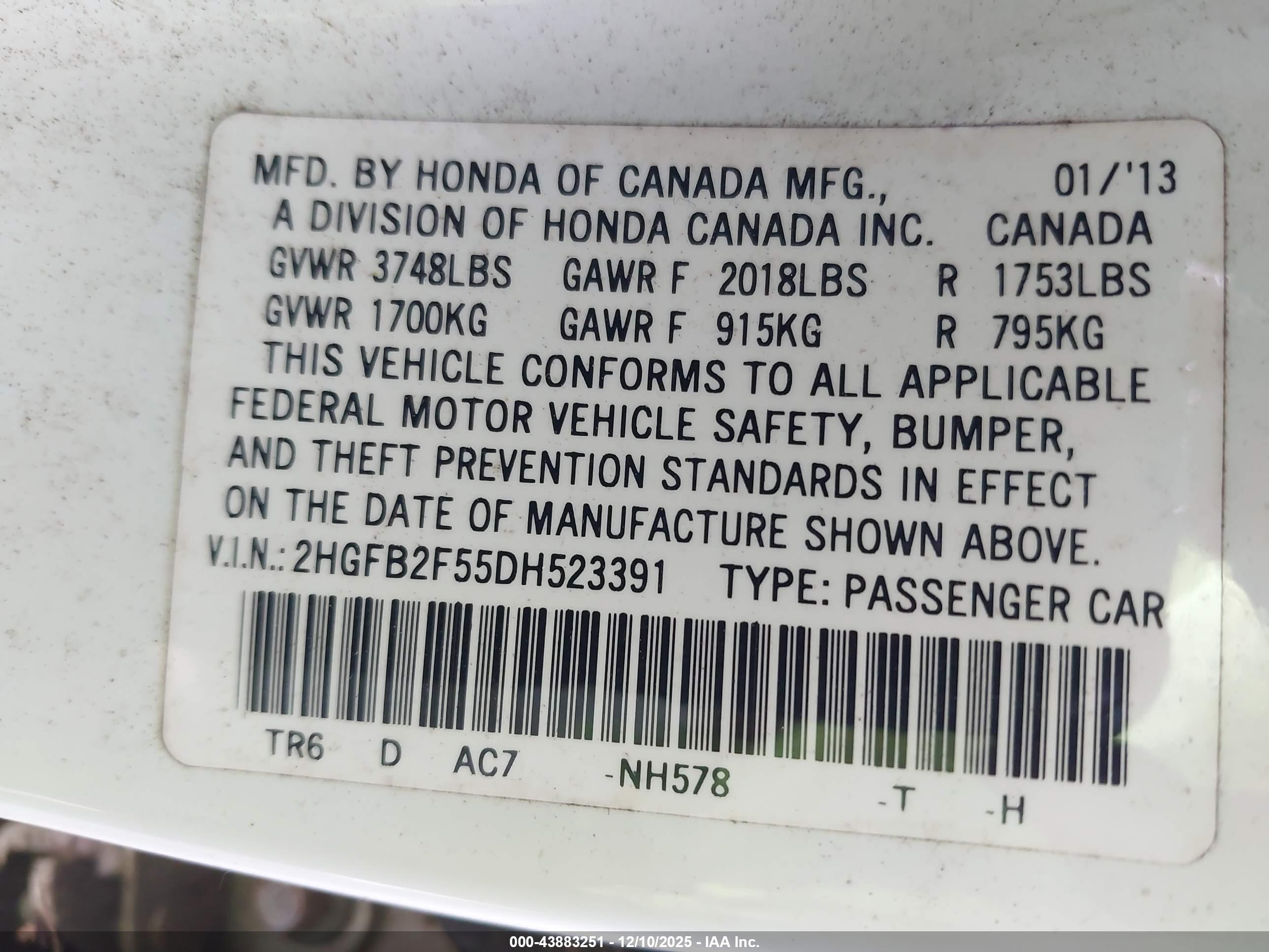 HONDA CIVIC image 9
