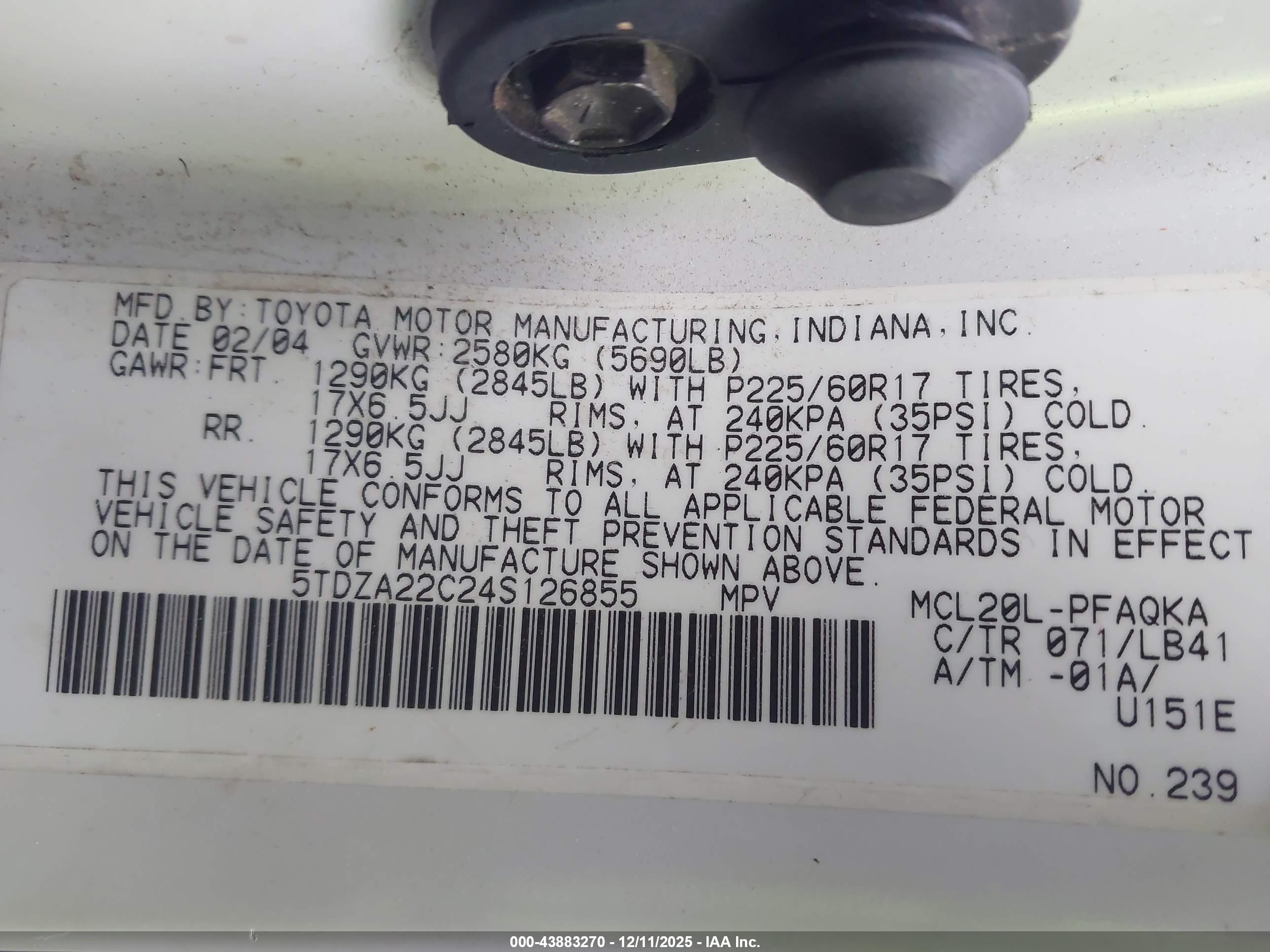 TOYOTA SIENNA image 9