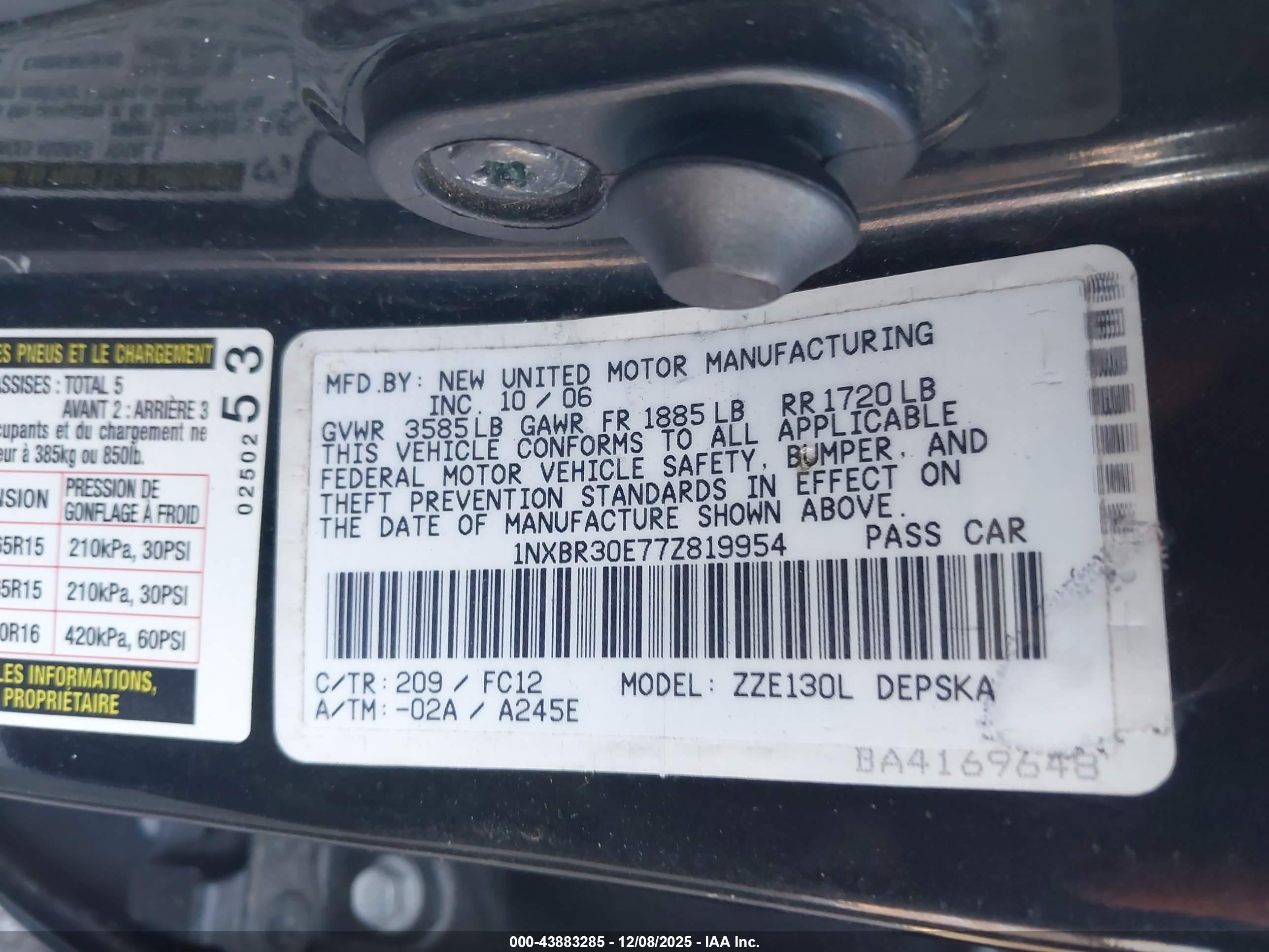 TOYOTA COROLLA image 9