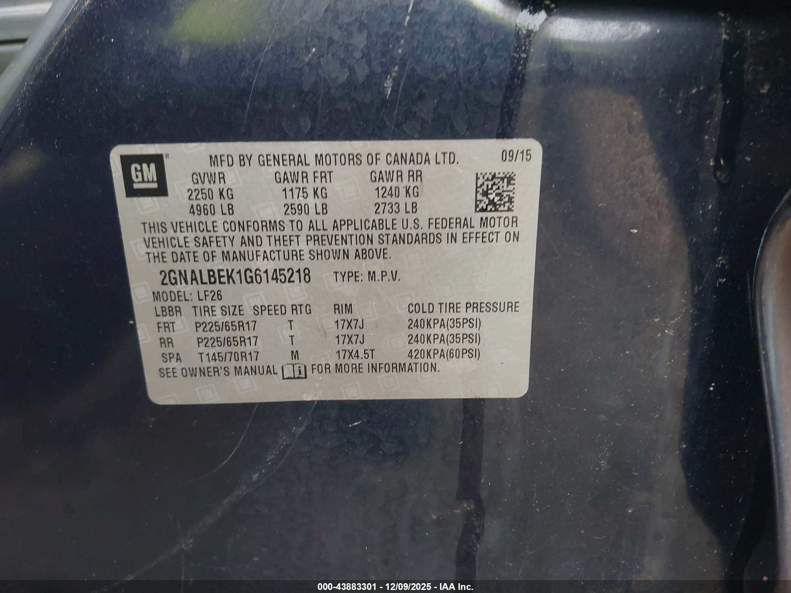 CHEVROLET EQUINOX image 9