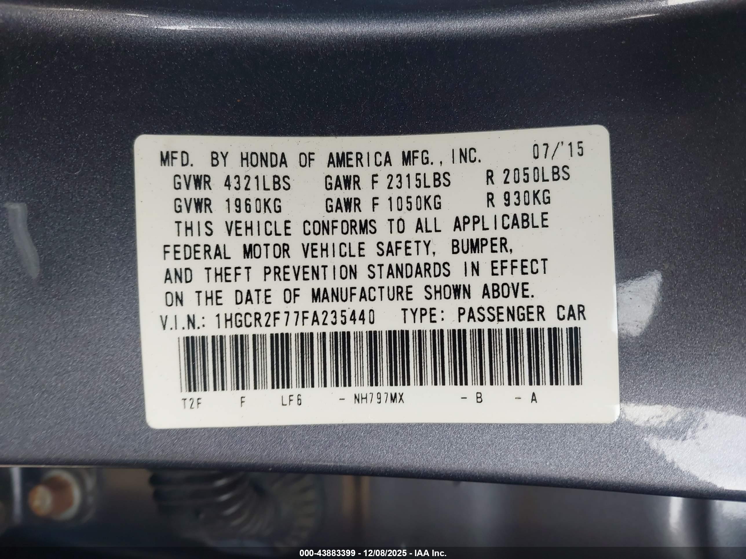 HONDA ACCORD image 9