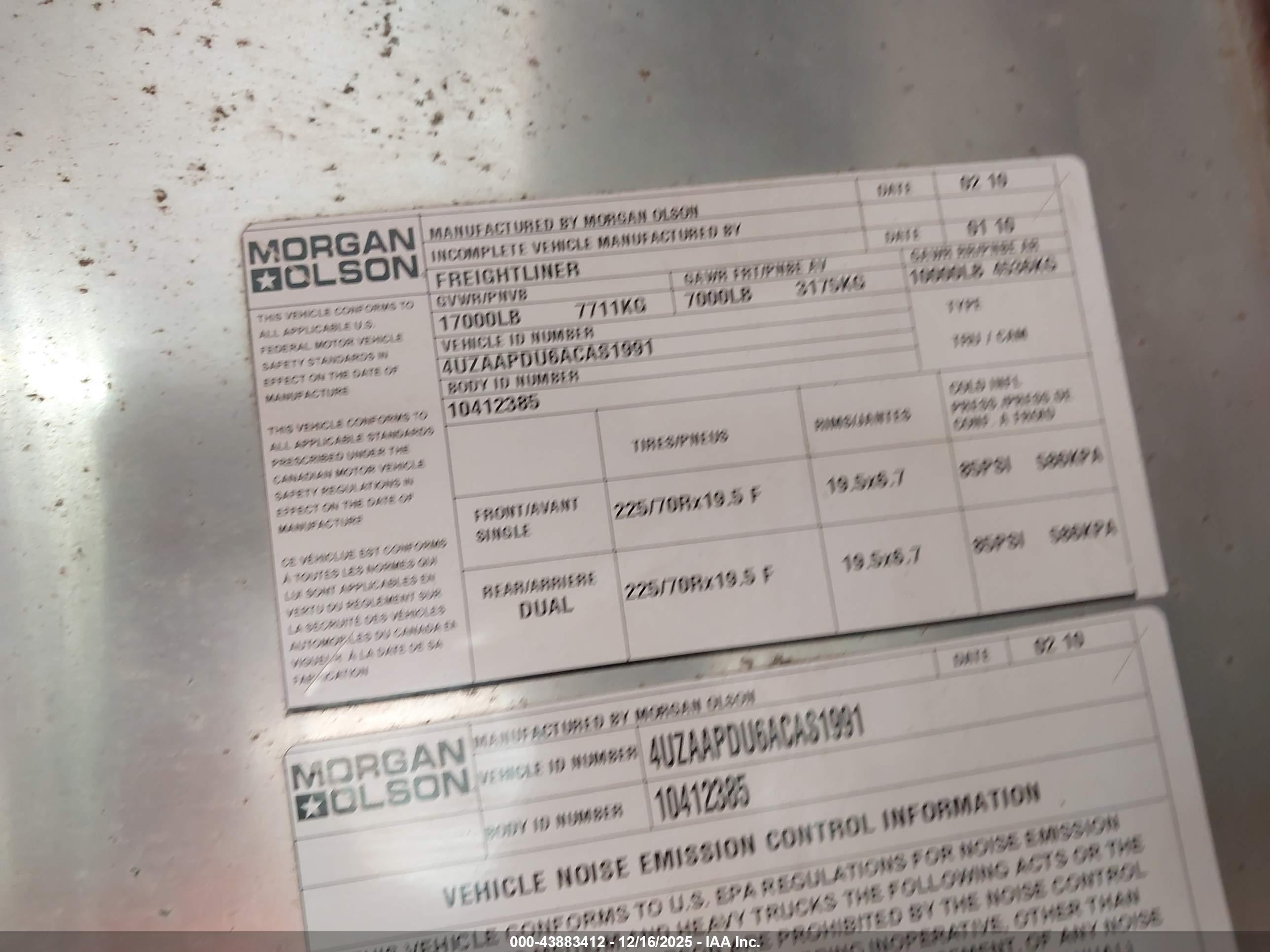 FREIGHTLINER CHASSIS image 9