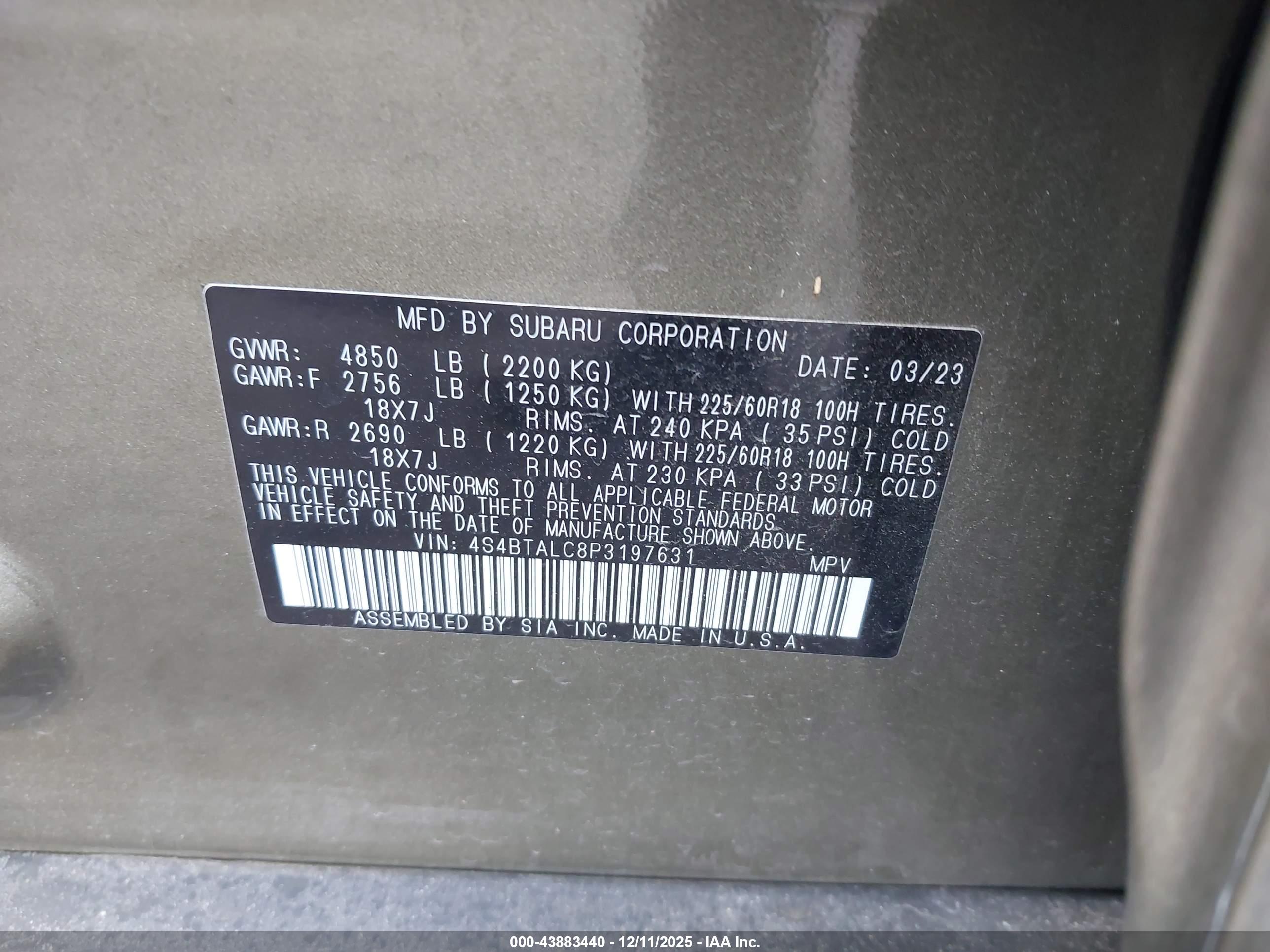 SUBARU OUTBACK image 9