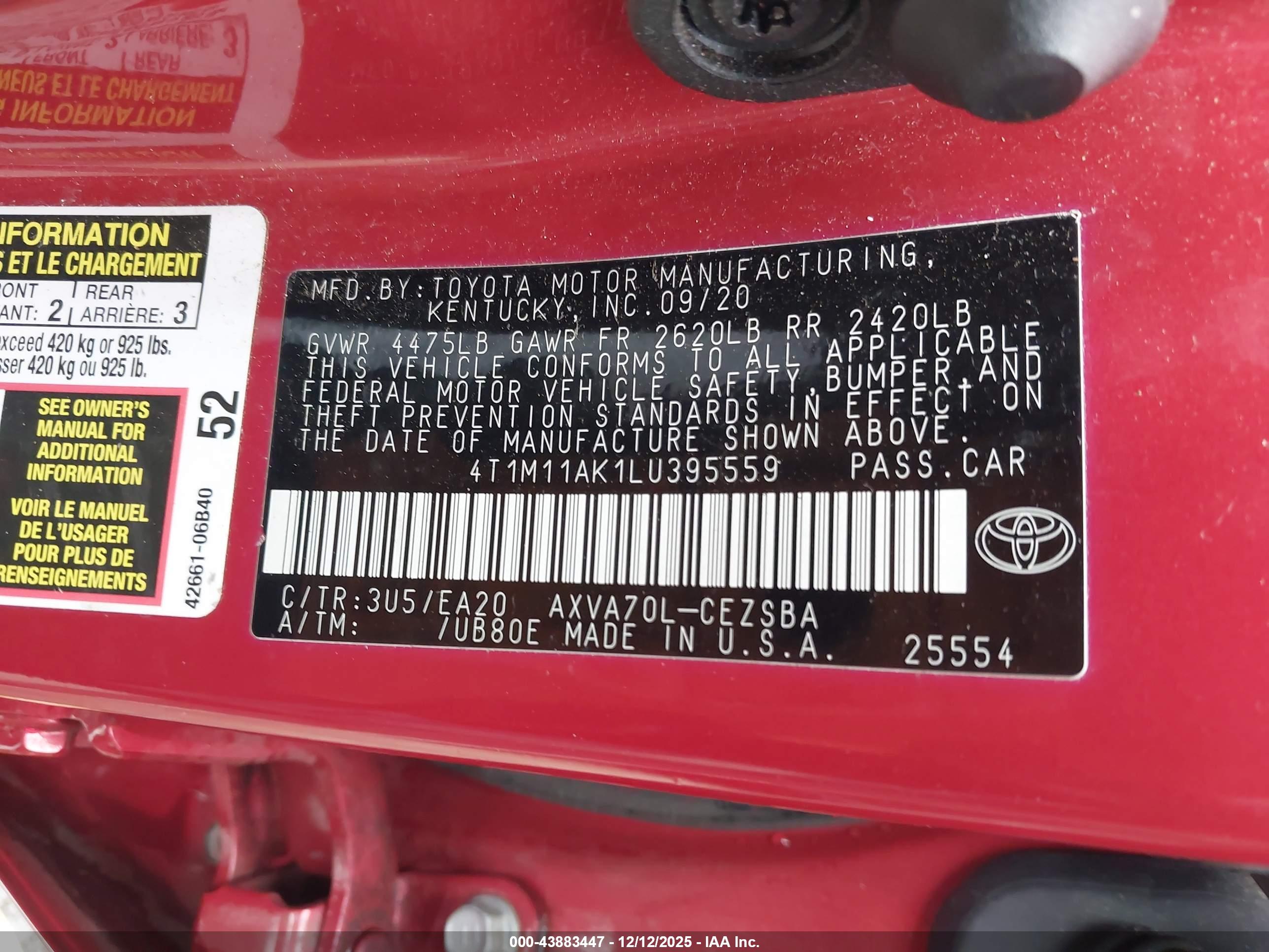 TOYOTA CAMRY image 9