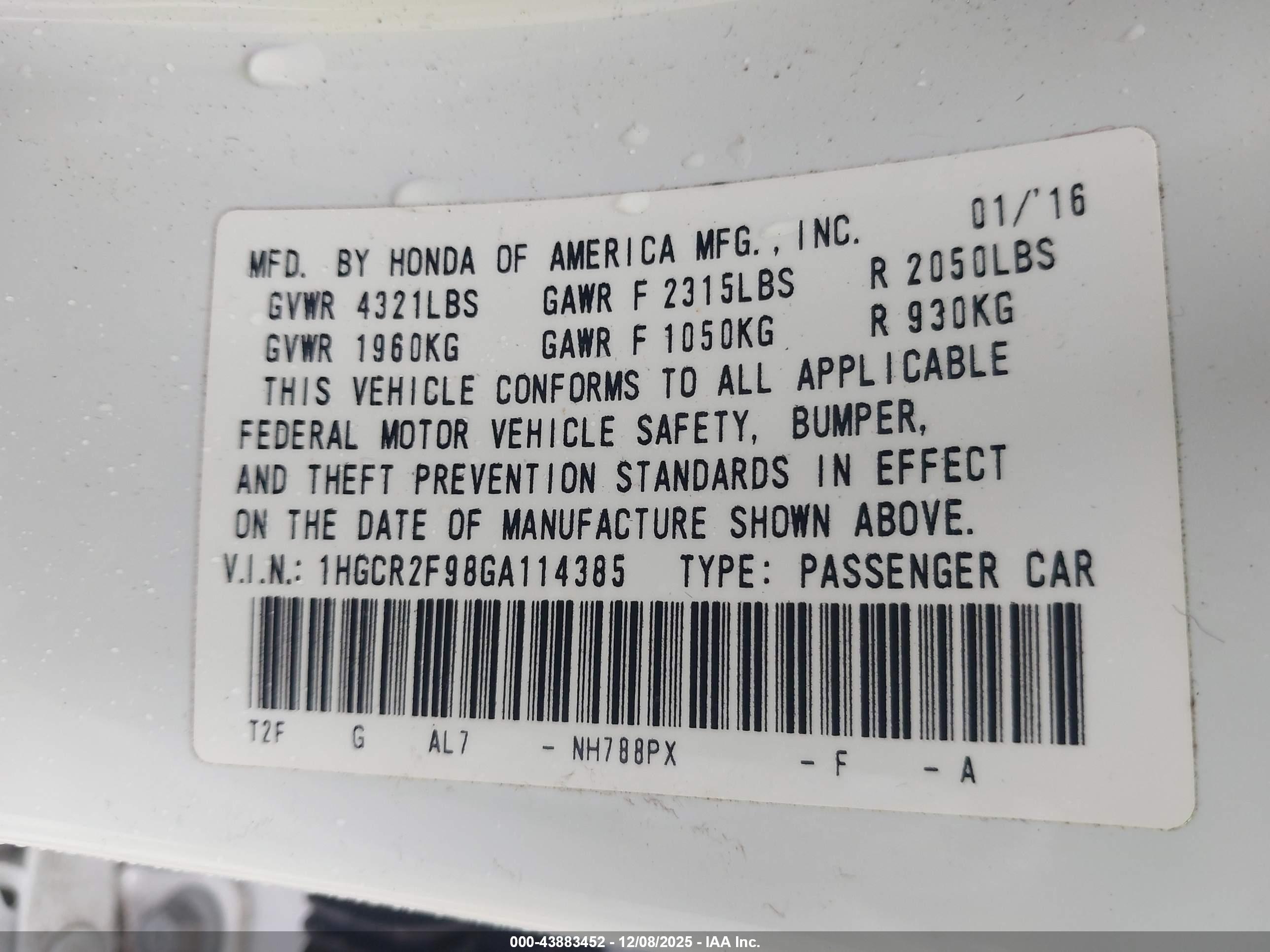 HONDA ACCORD image 9