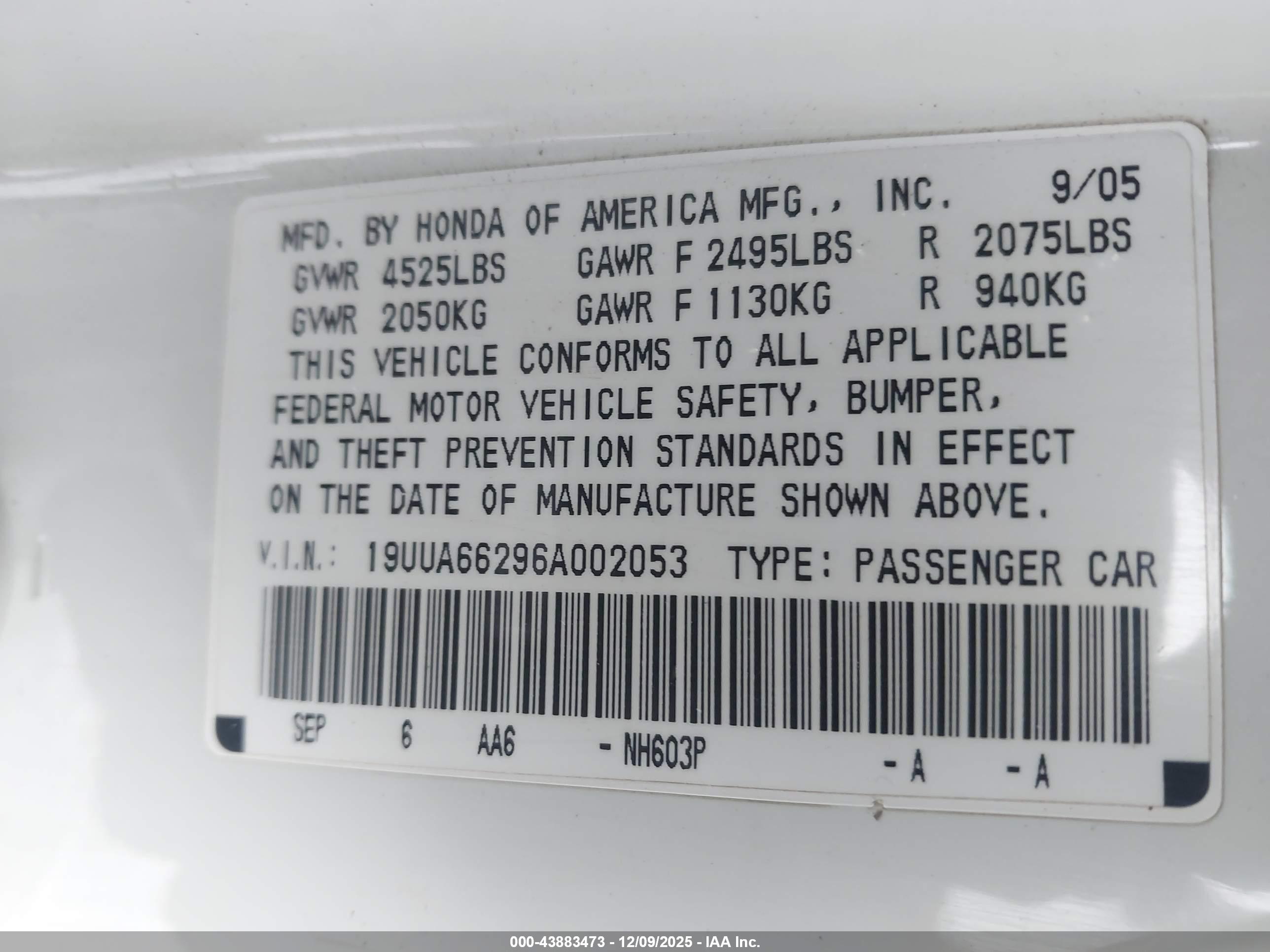 ACURA TL image 9