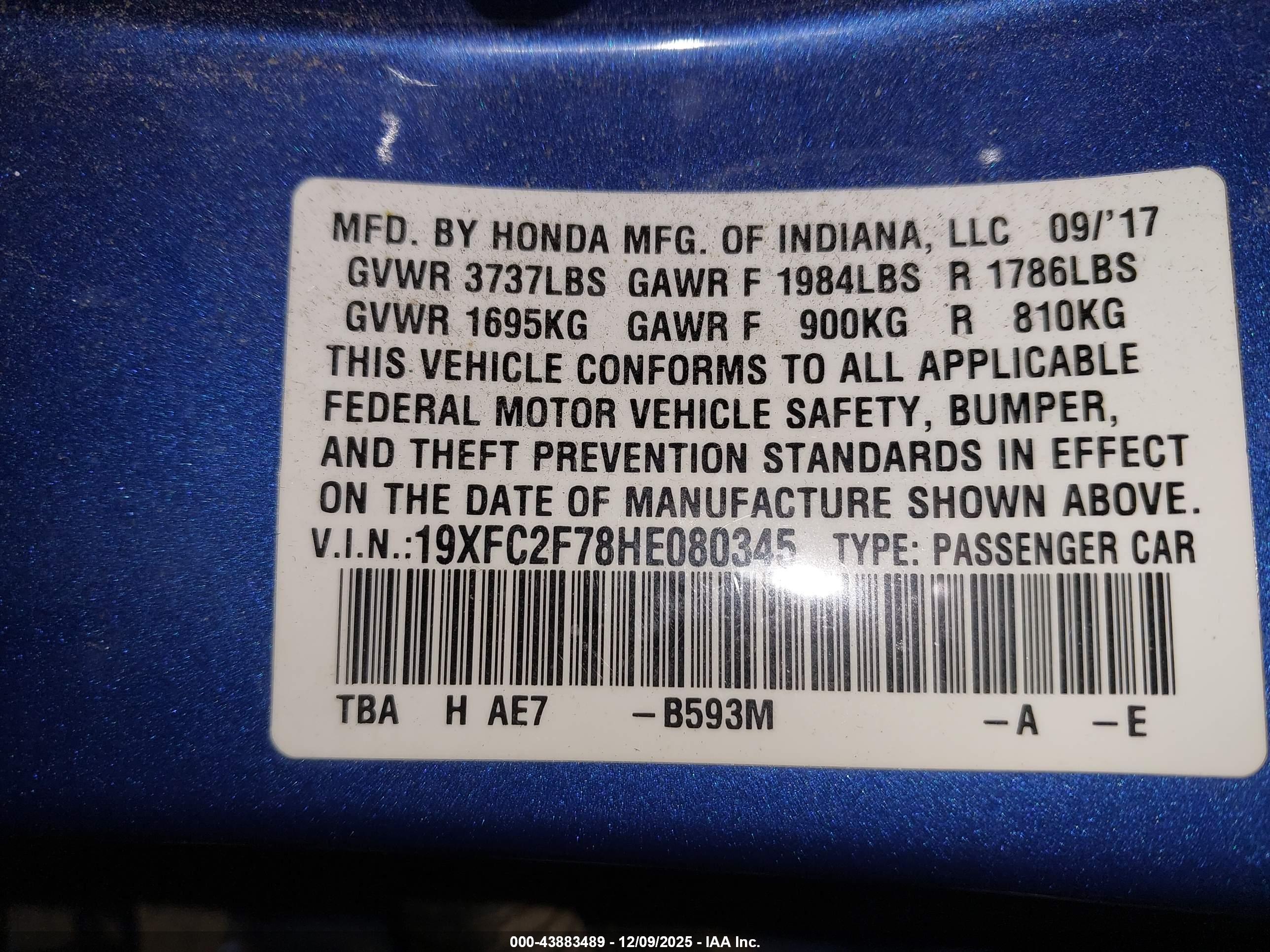 HONDA CIVIC image 9