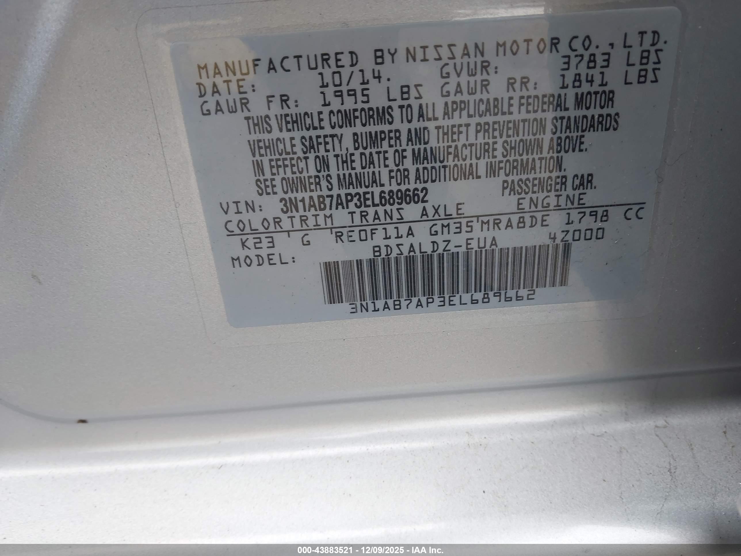 NISSAN SENTRA image 9