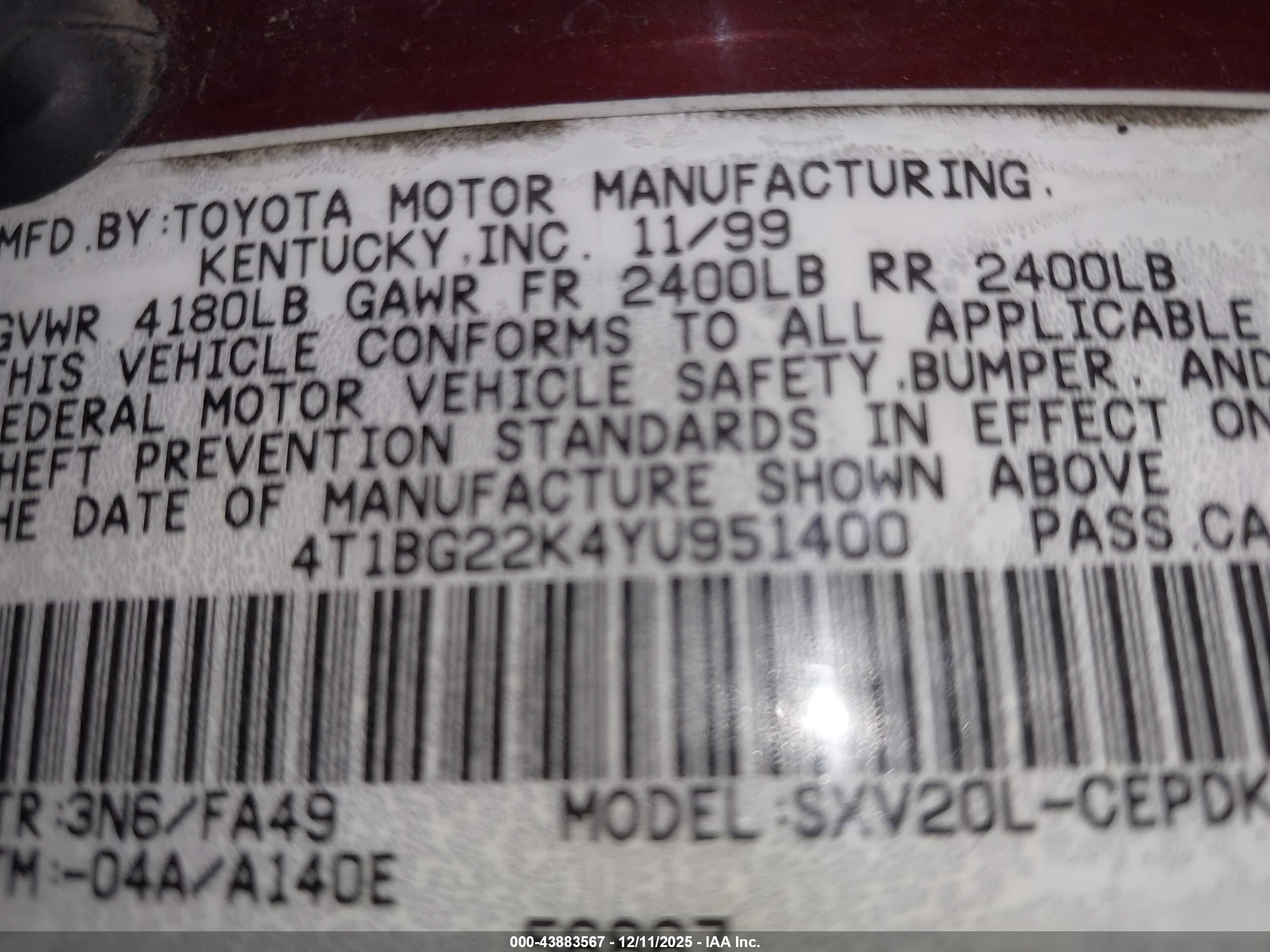 TOYOTA CAMRY image 9