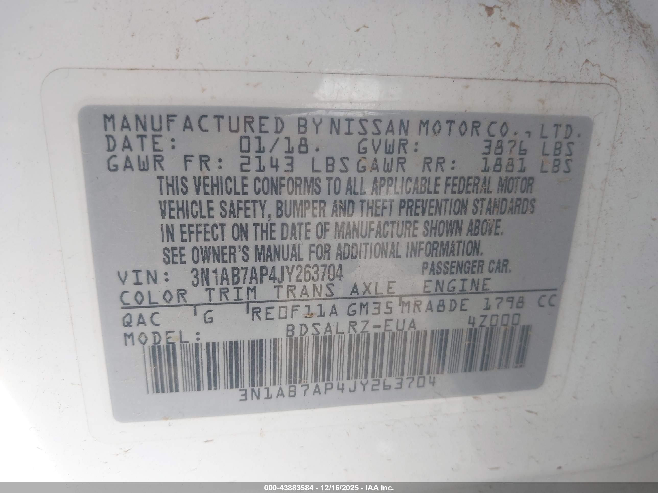 NISSAN SENTRA image 9