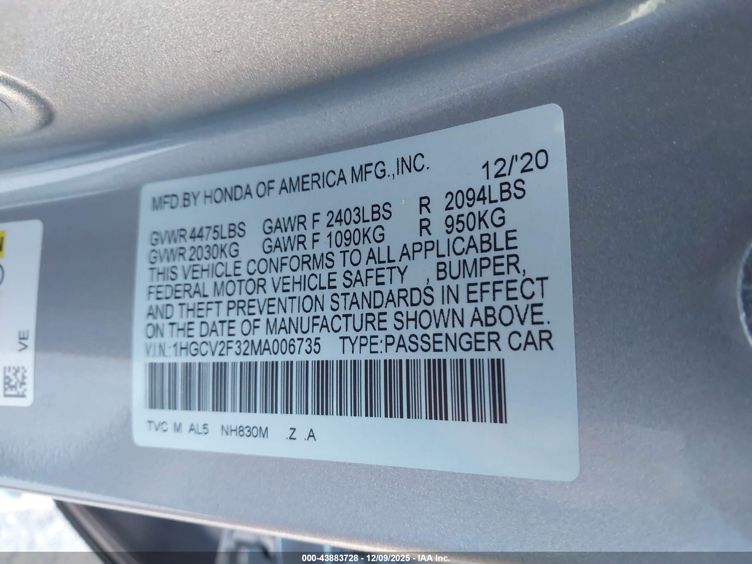 HONDA ACCORD image 9