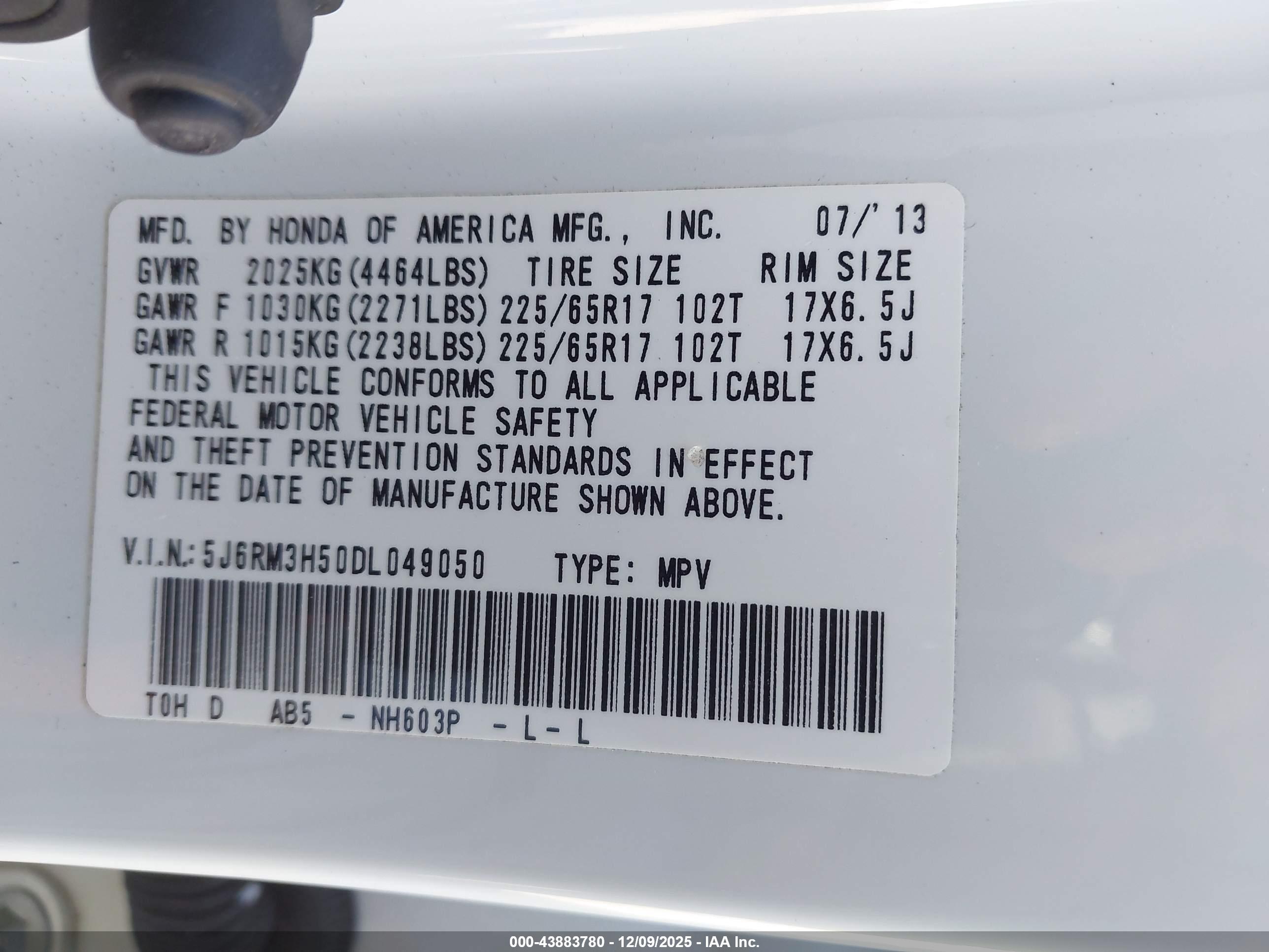 HONDA CR-V image 9