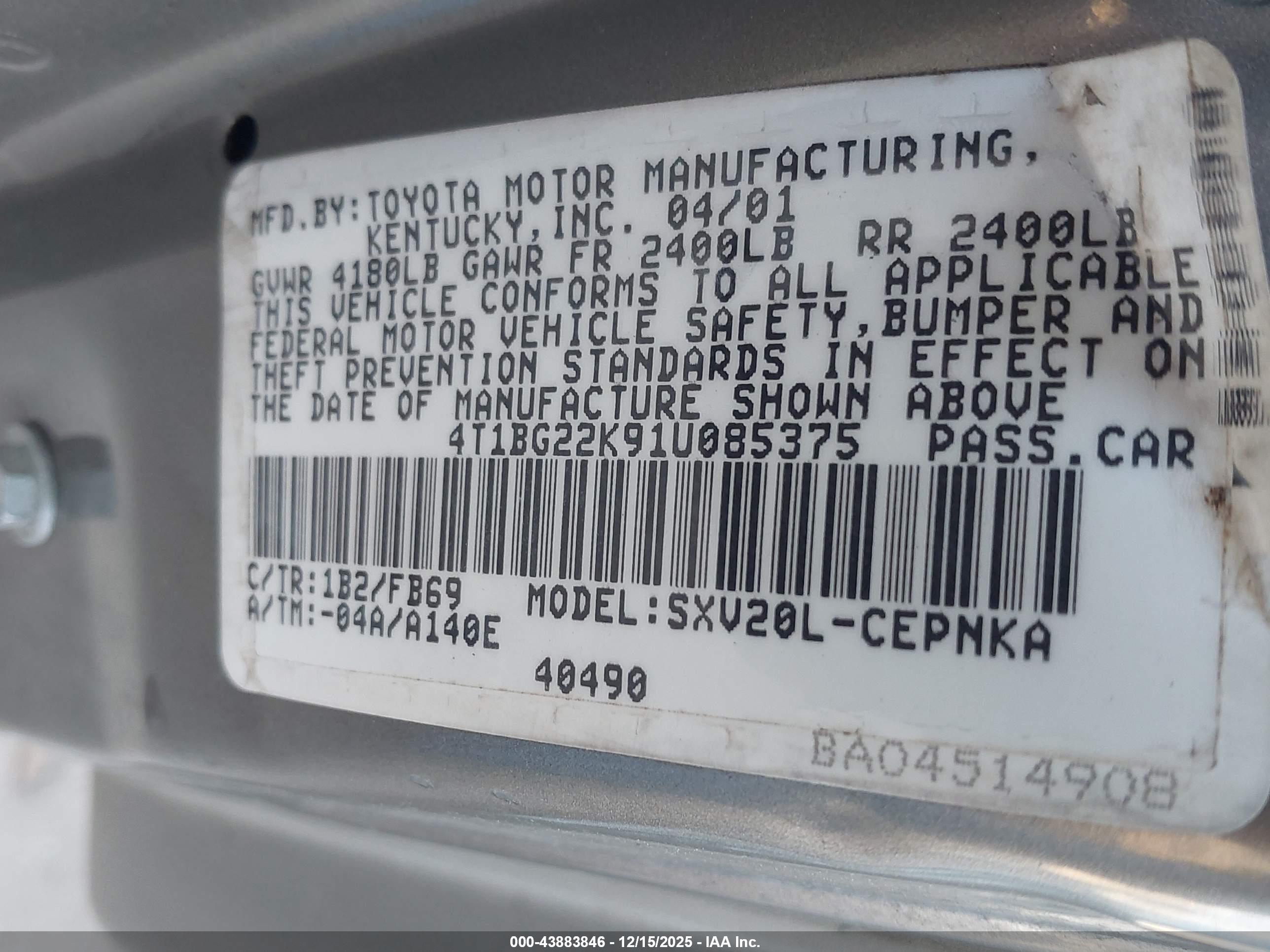TOYOTA CAMRY image 9
