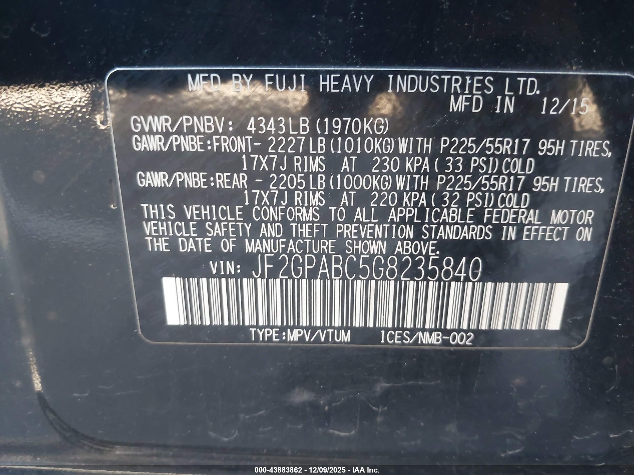 SUBARU CROSSTREK image 9
