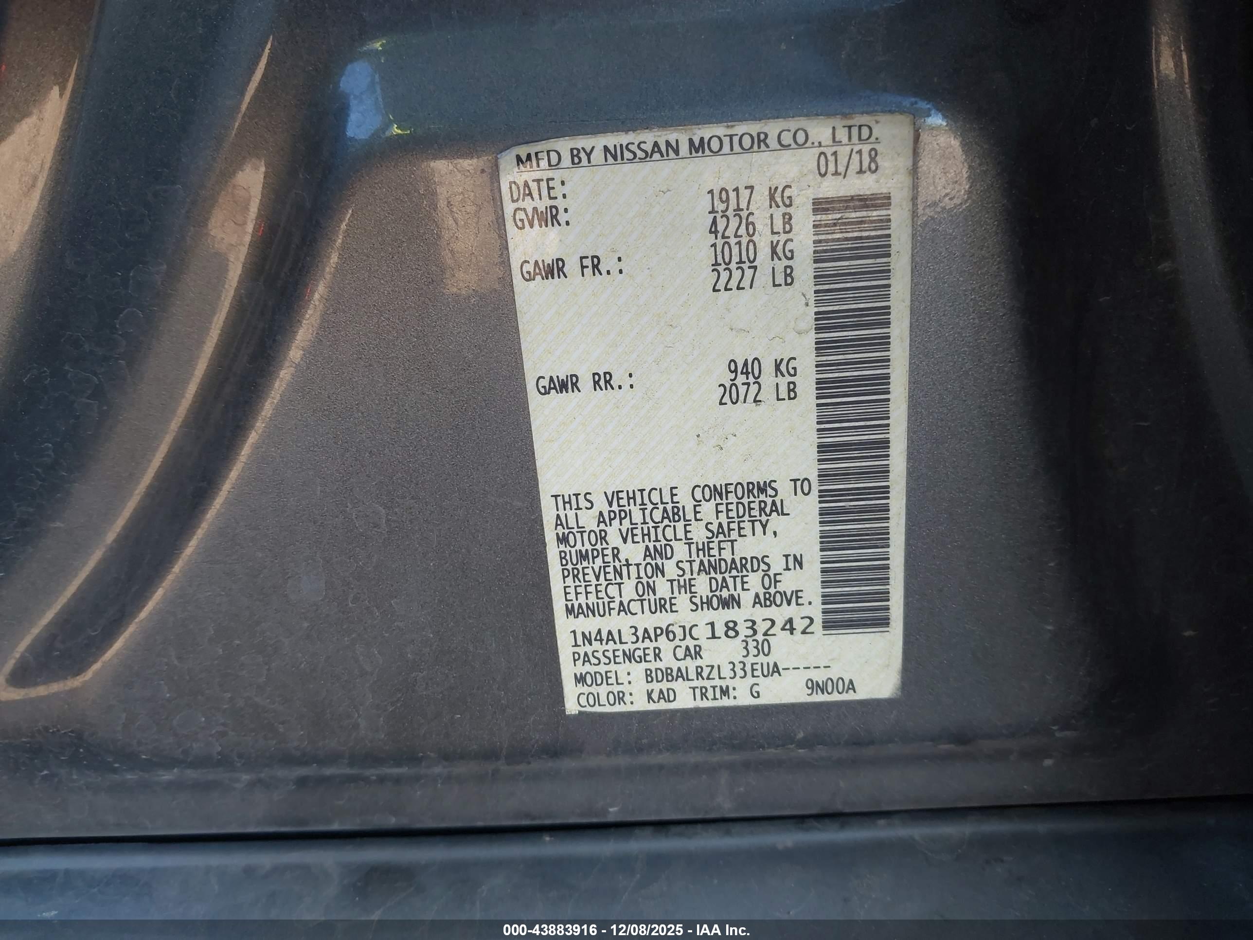NISSAN ALTIMA image 9
