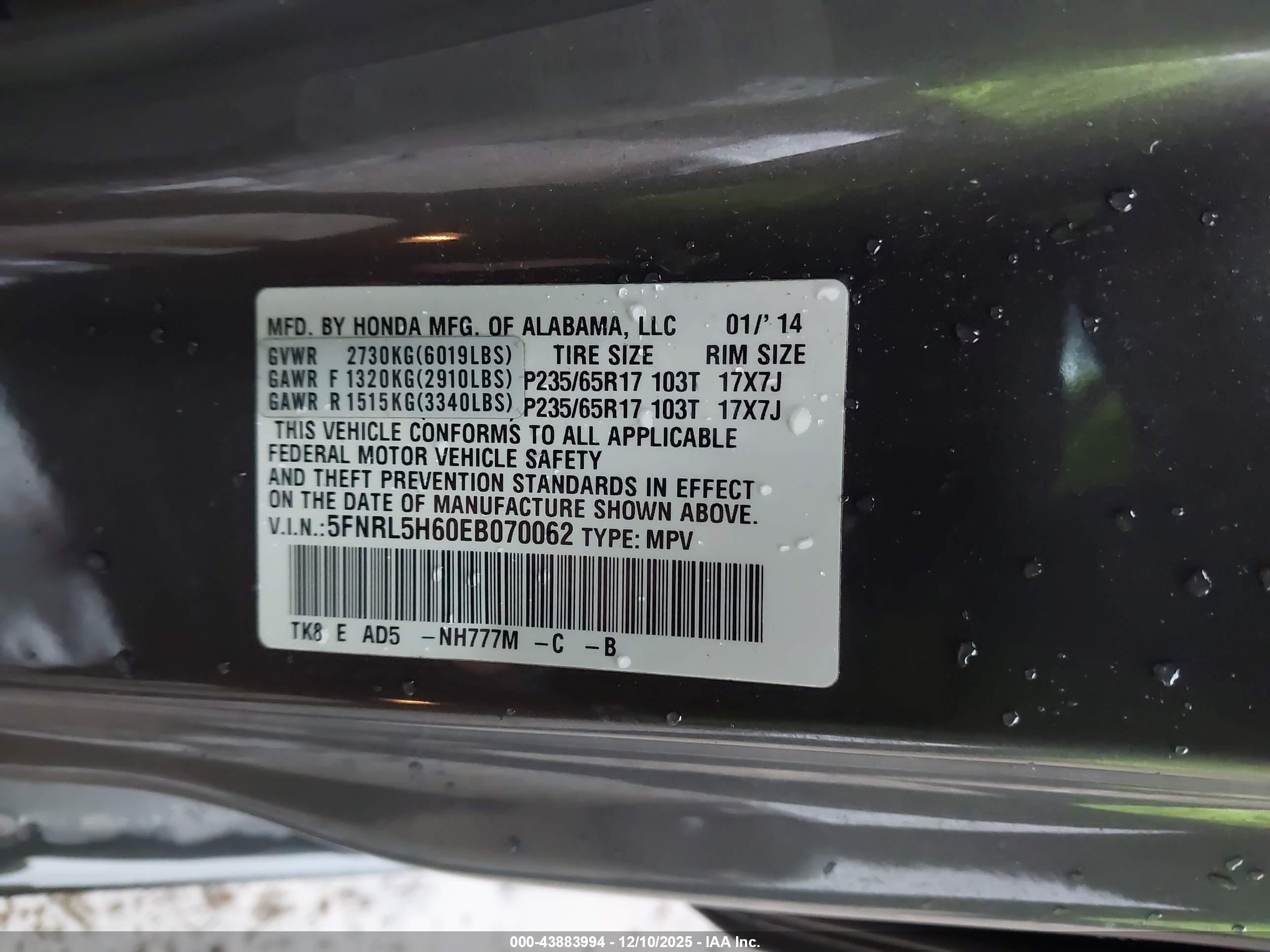 HONDA ODYSSEY image 9