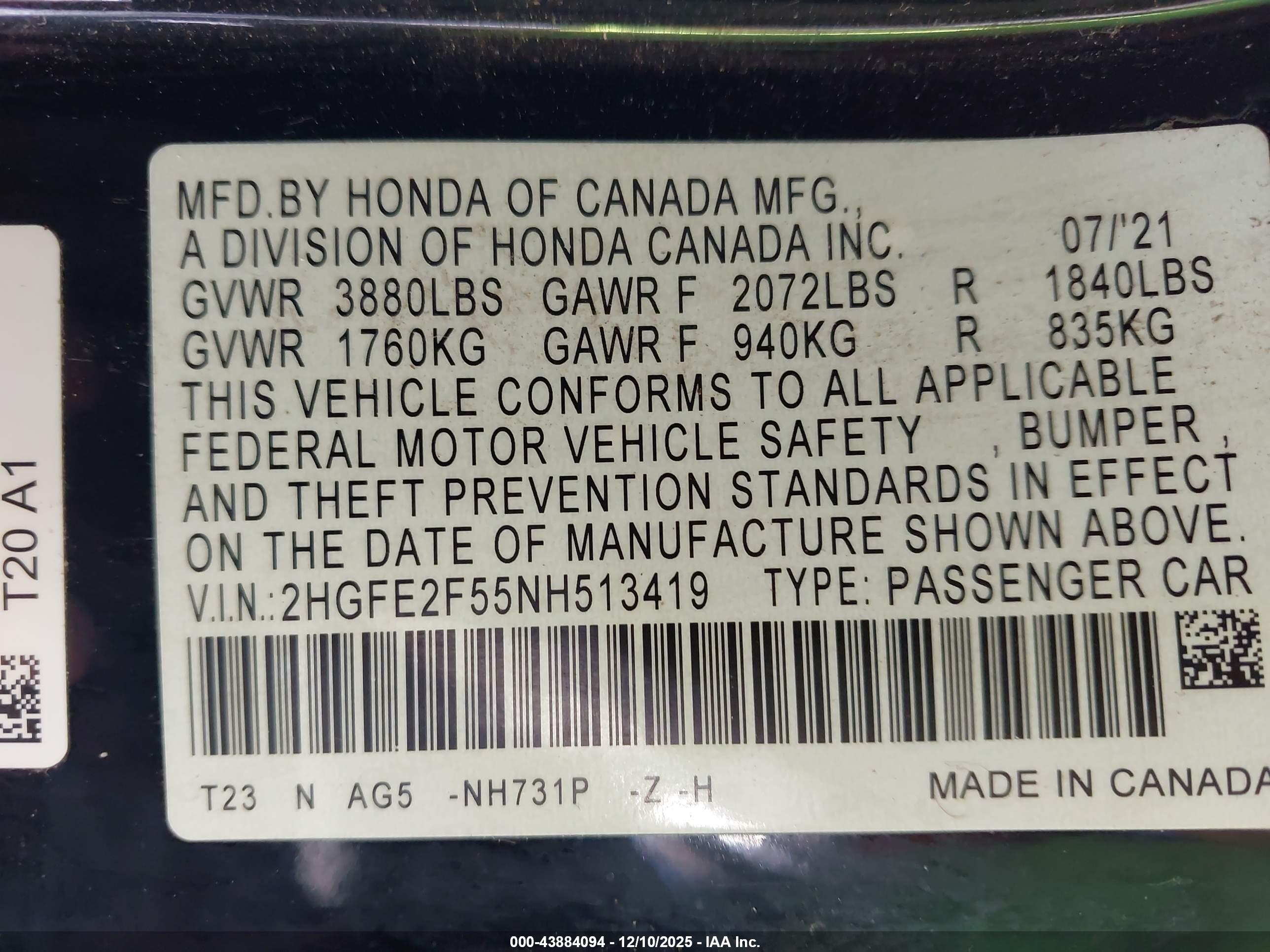 HONDA CIVIC image 9