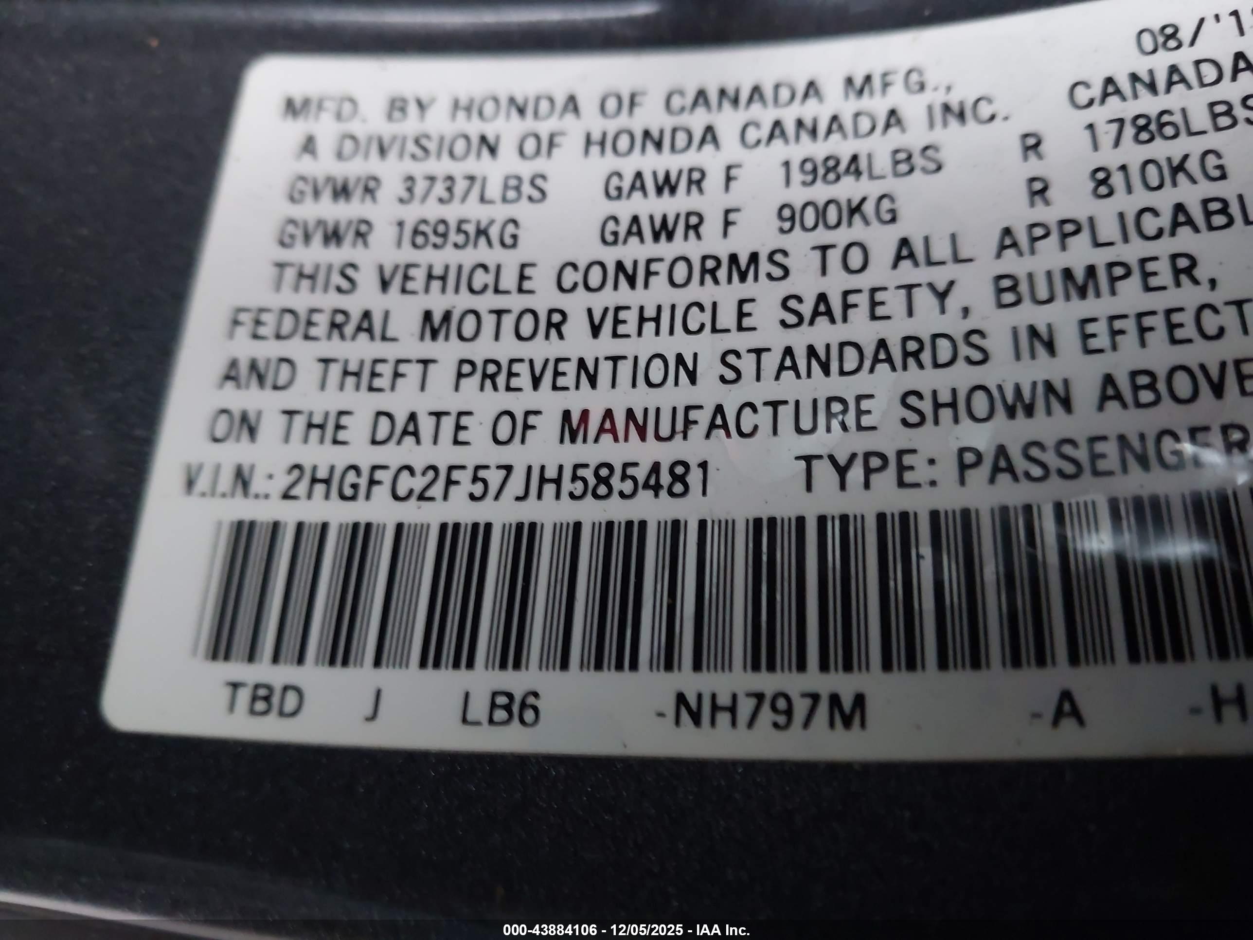 HONDA CIVIC image 9