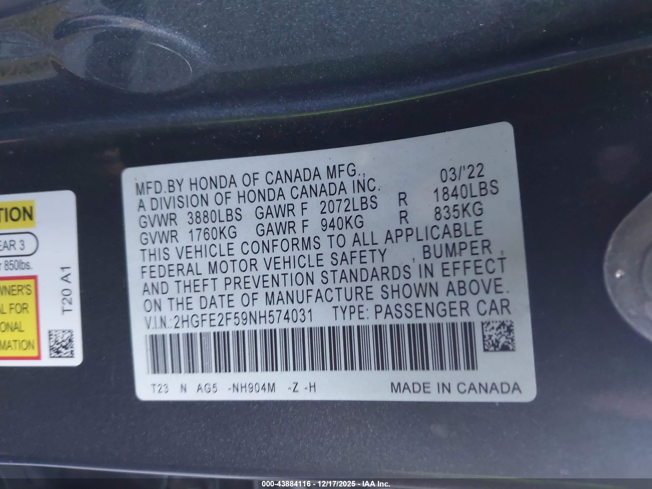 HONDA CIVIC image 9