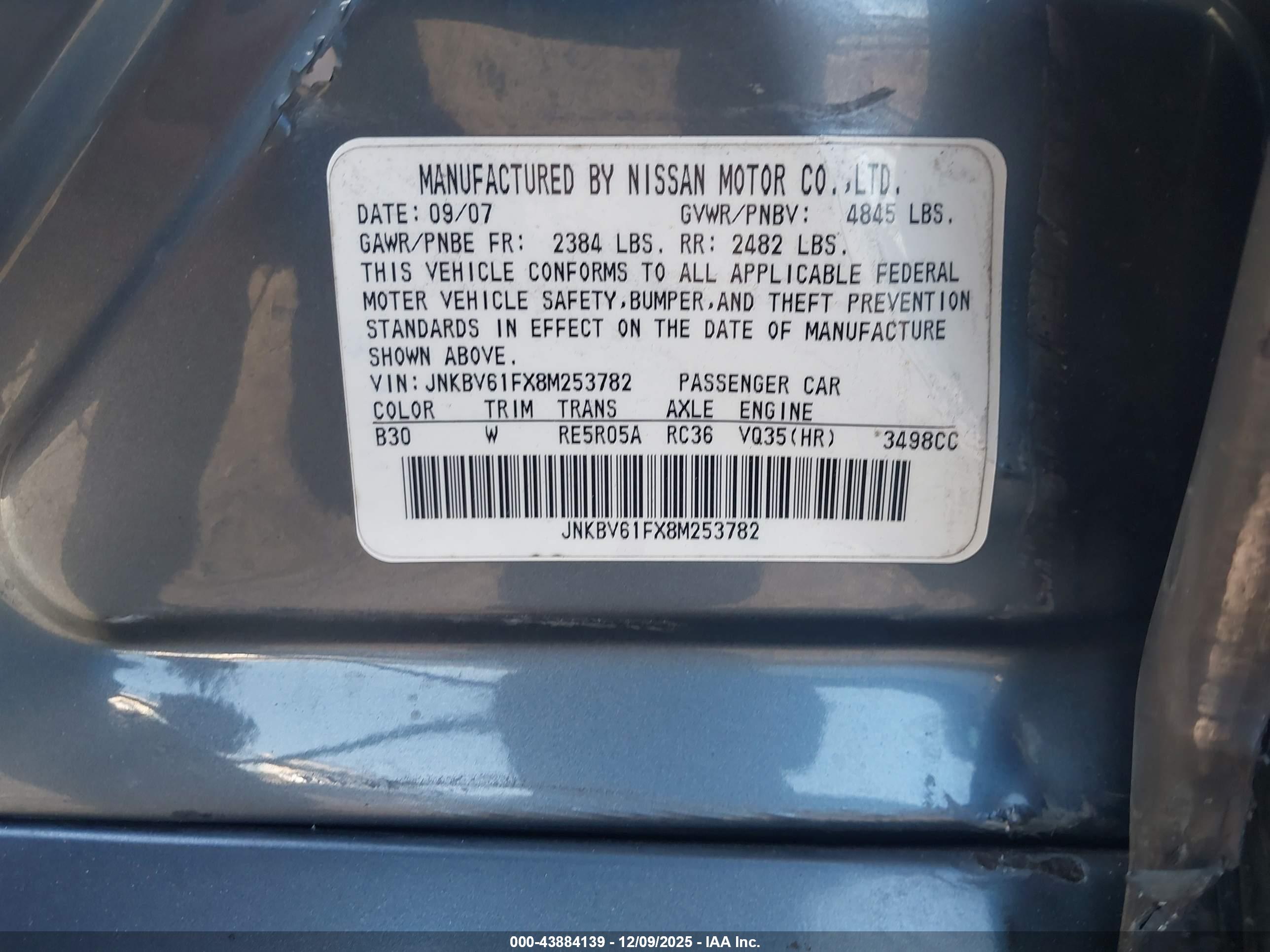 INFINITI G35X image 9