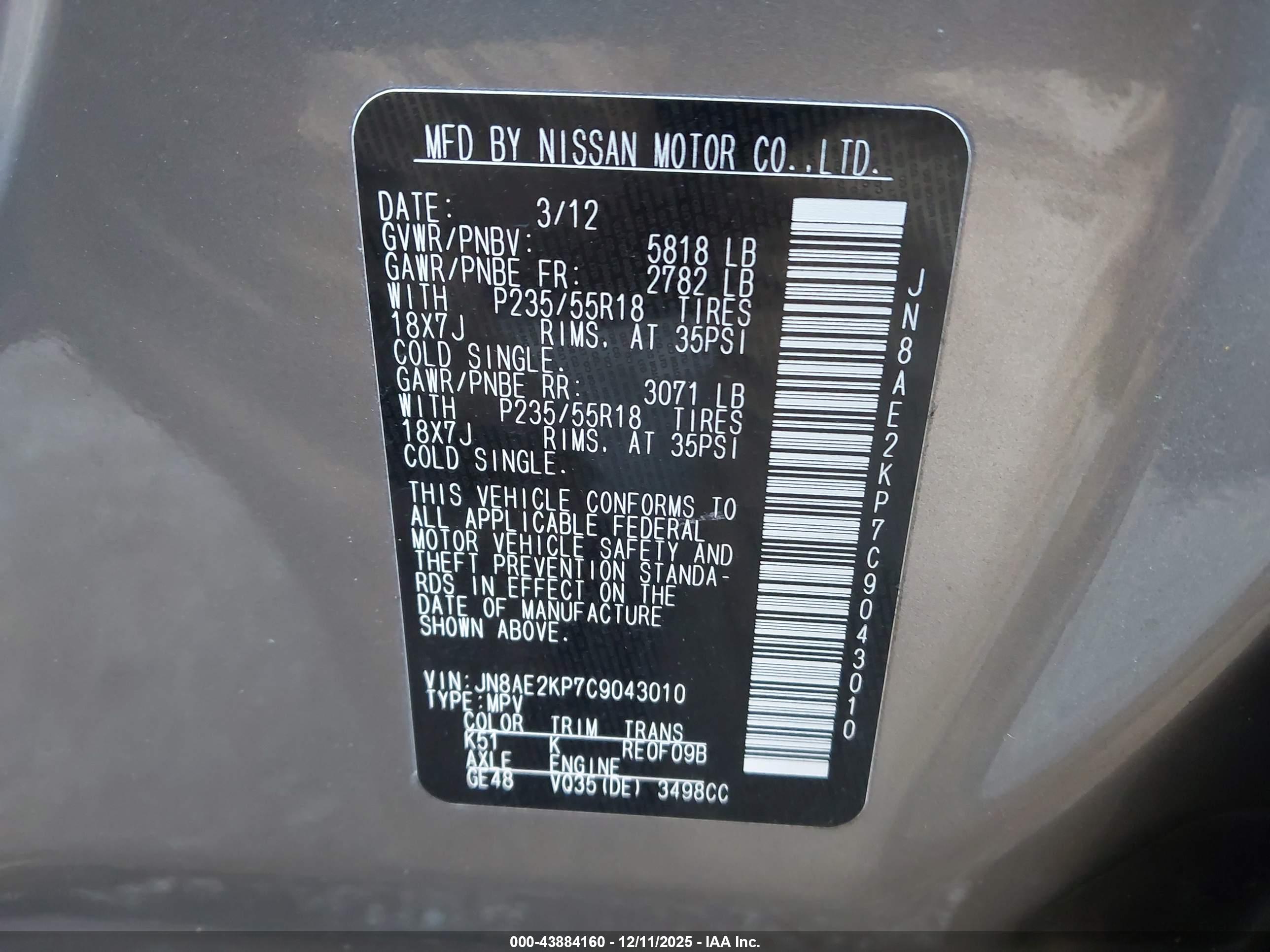 NISSAN QUEST image 9