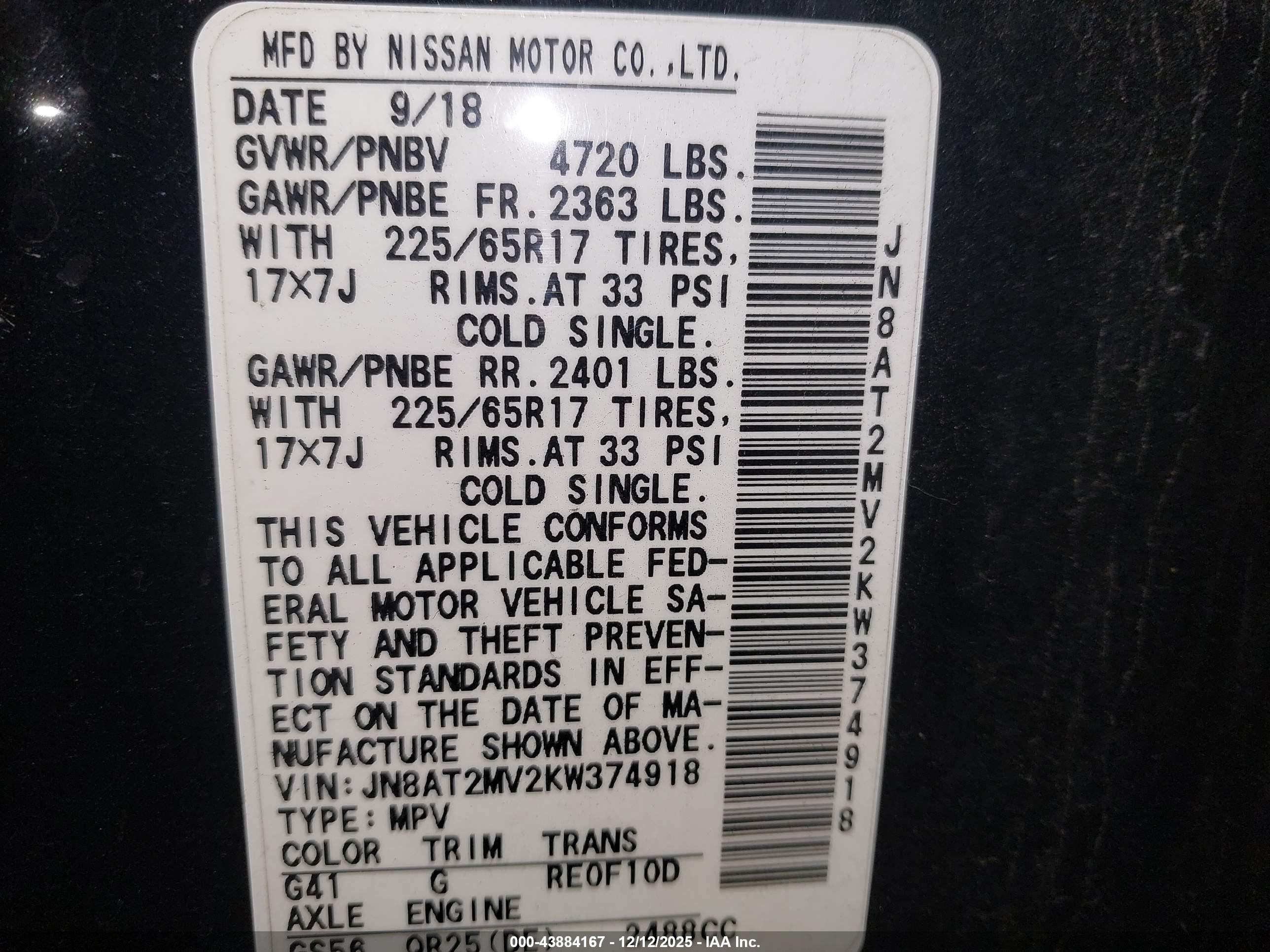 NISSAN ROGUE image 9
