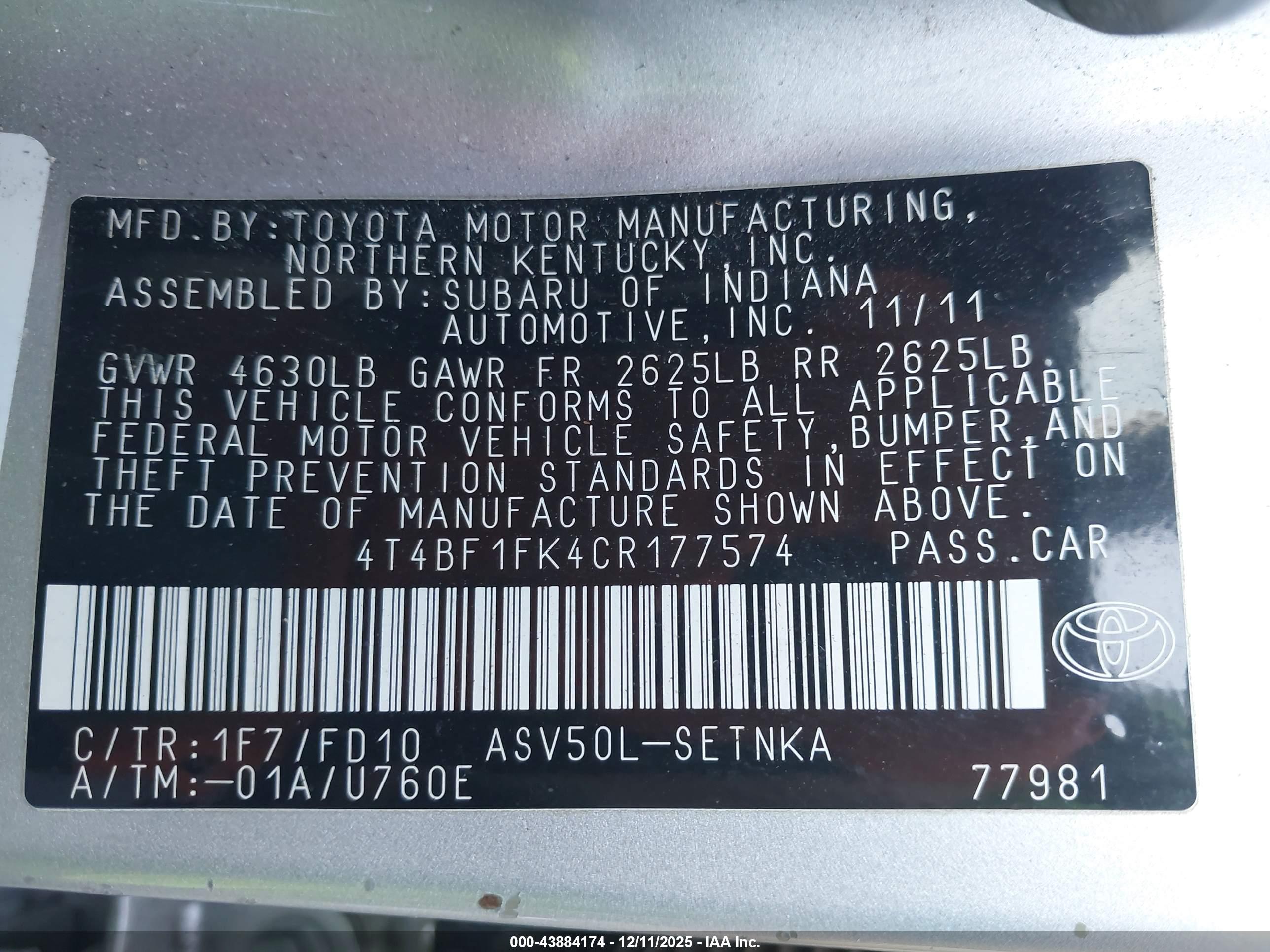 TOYOTA CAMRY image 9