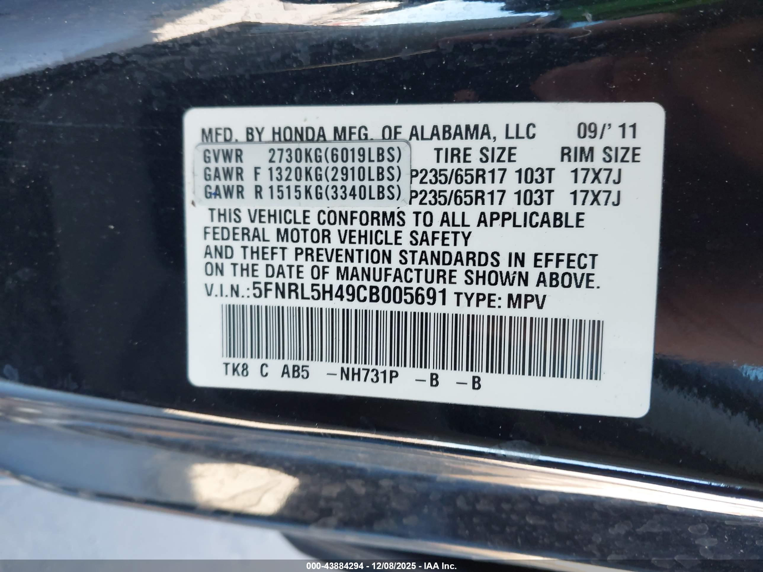 HONDA ODYSSEY image 9