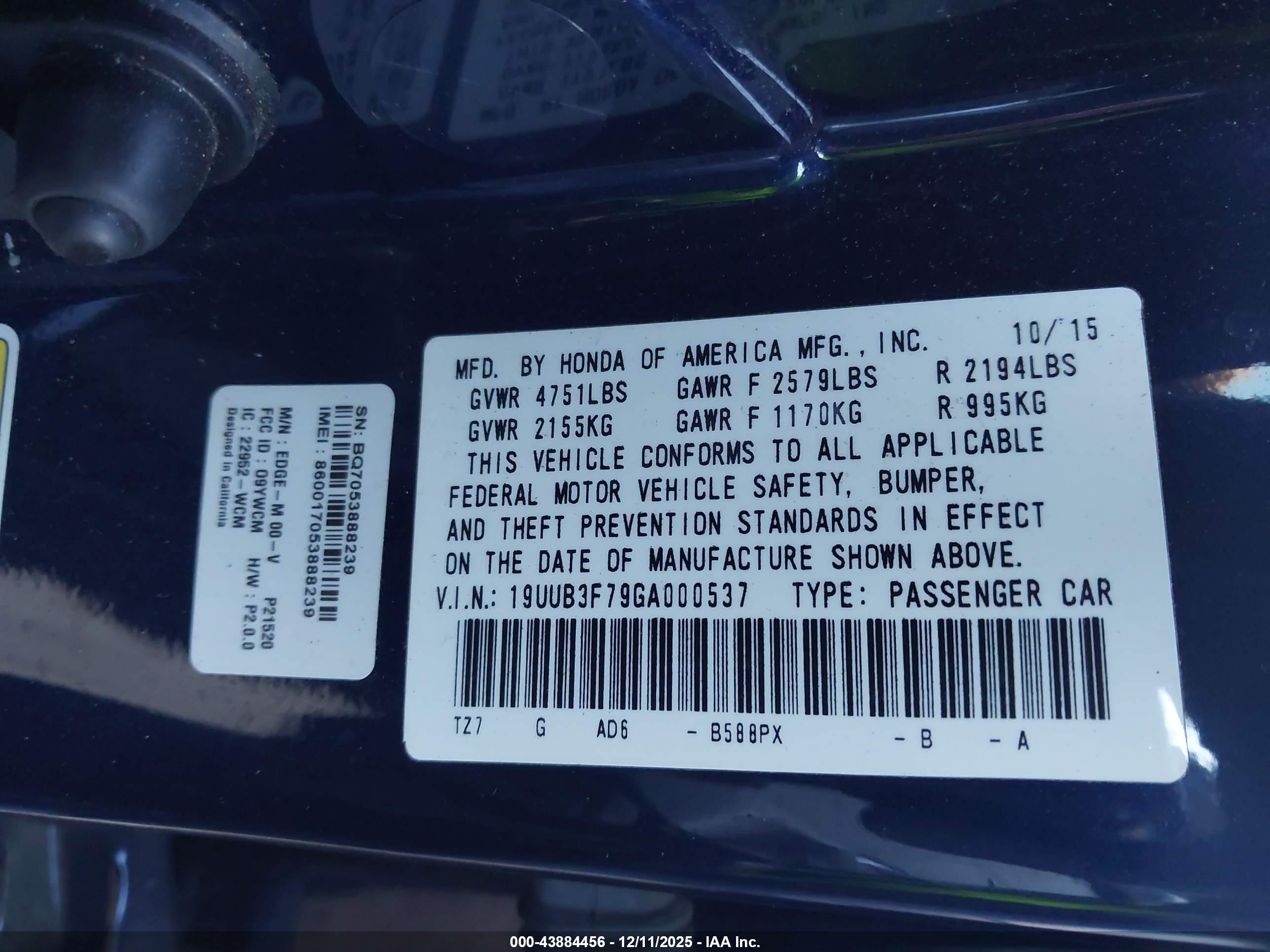 ACURA TLX image 9