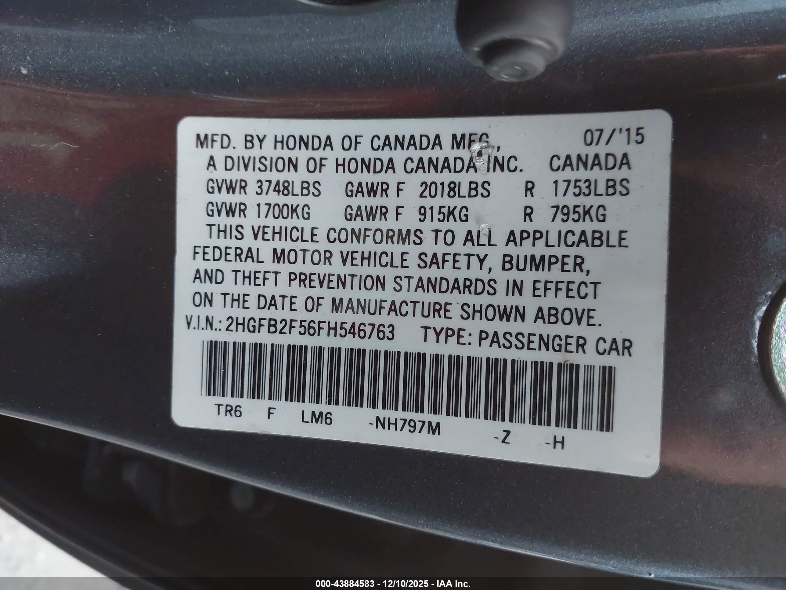 HONDA CIVIC image 9