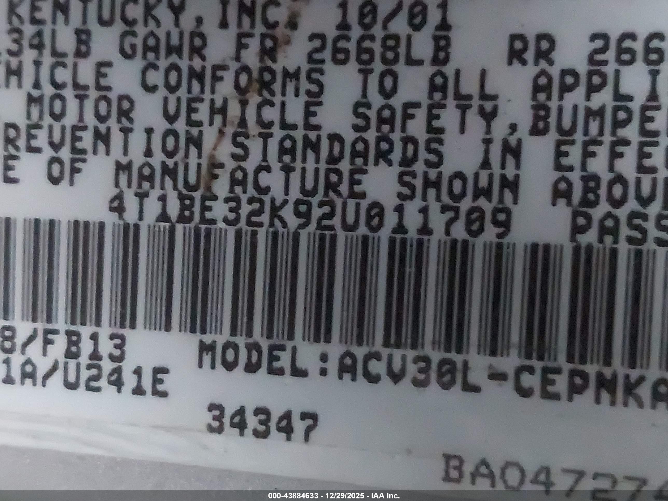 TOYOTA CAMRY image 9