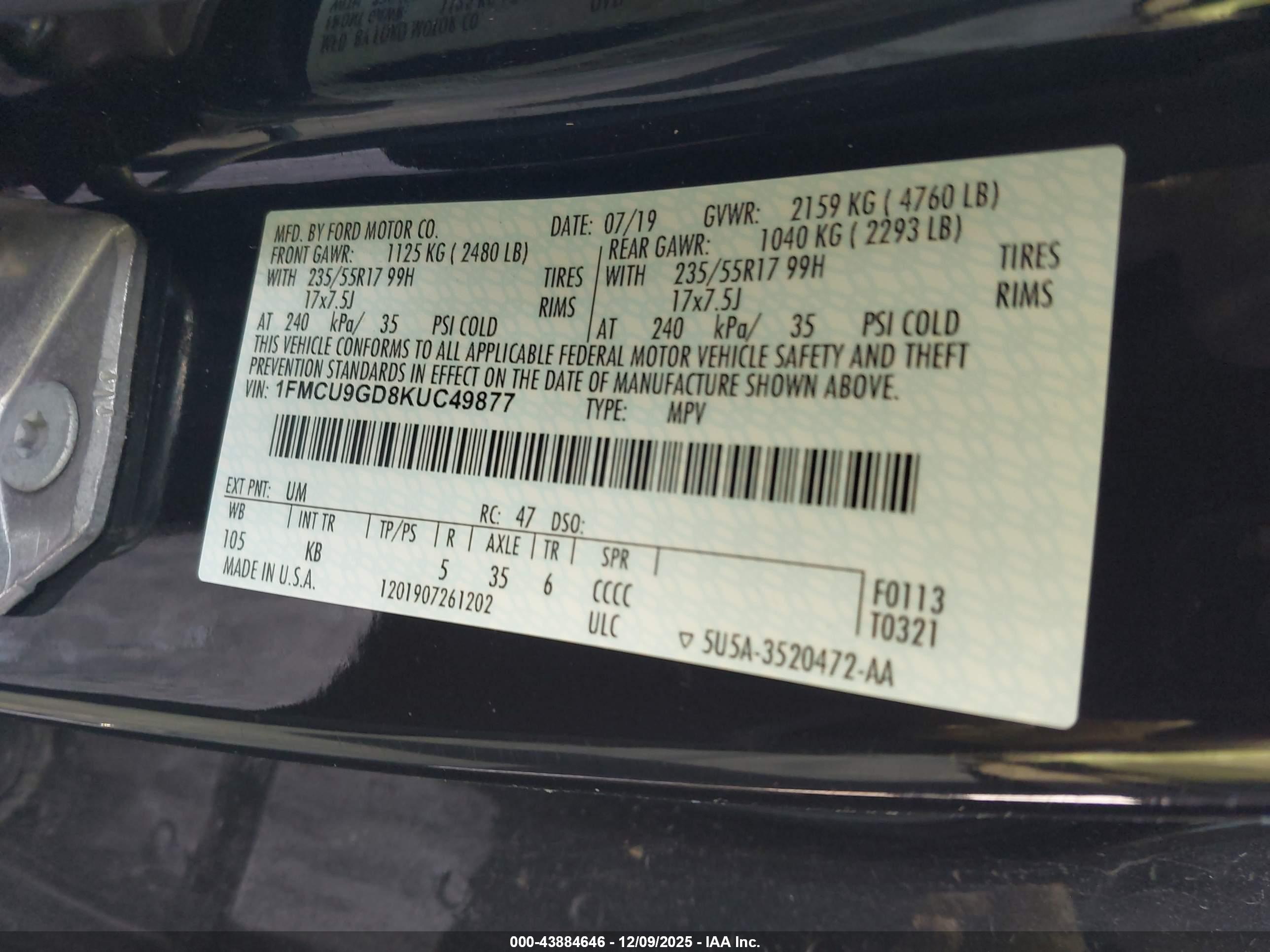 FORD ESCAPE image 9