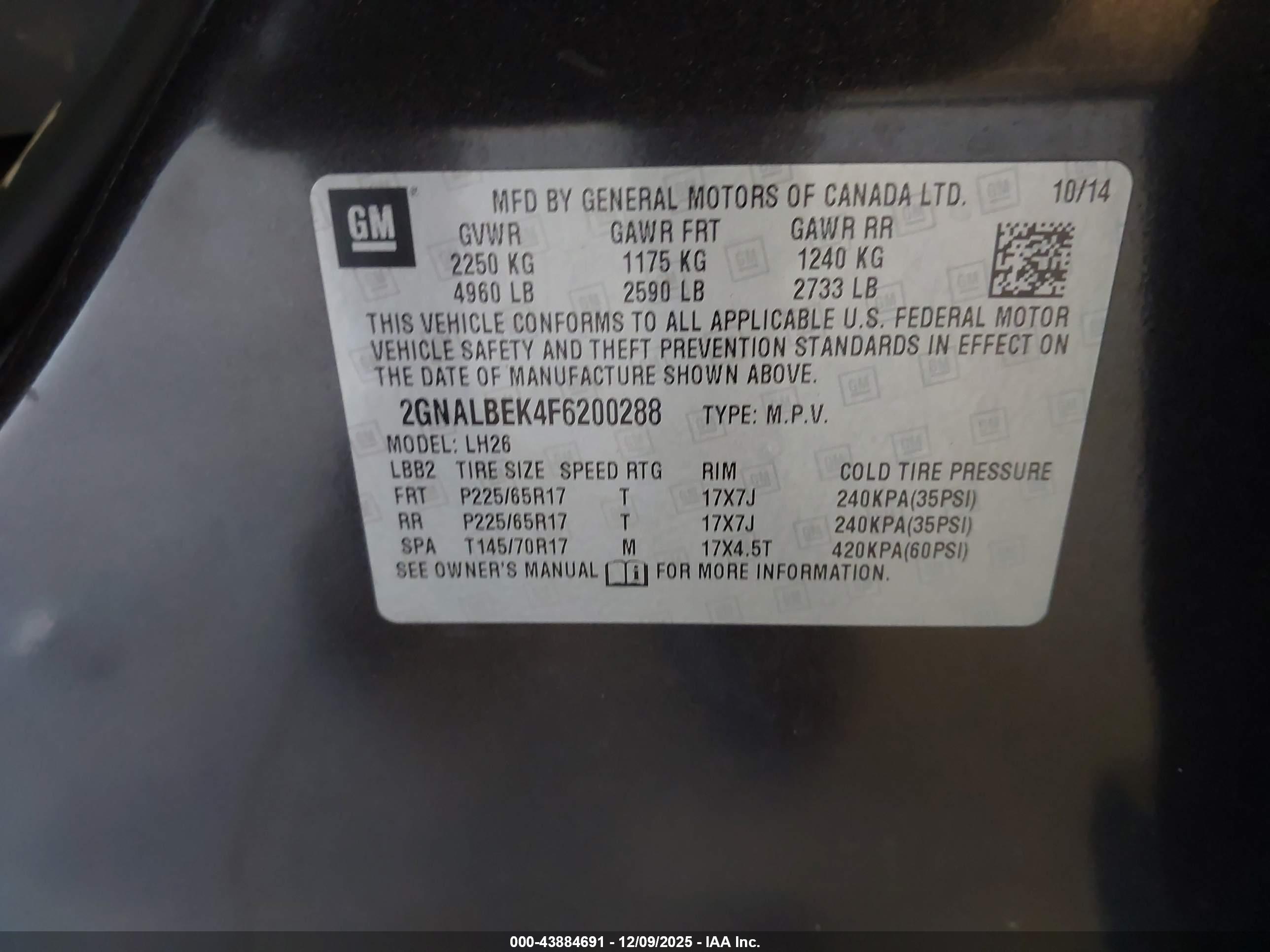 CHEVROLET EQUINOX image 9