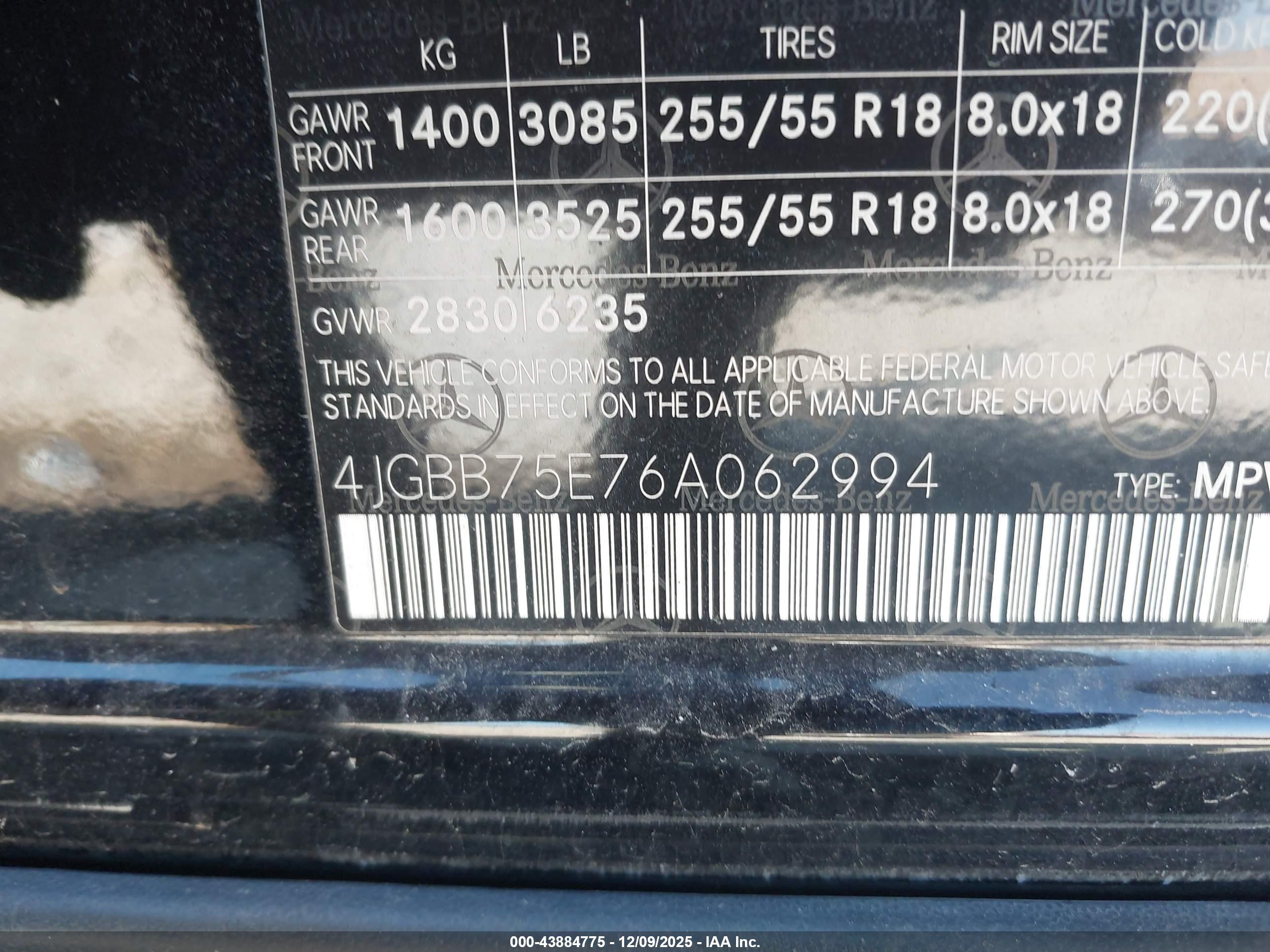MERCEDES-BENZ ML image 9
