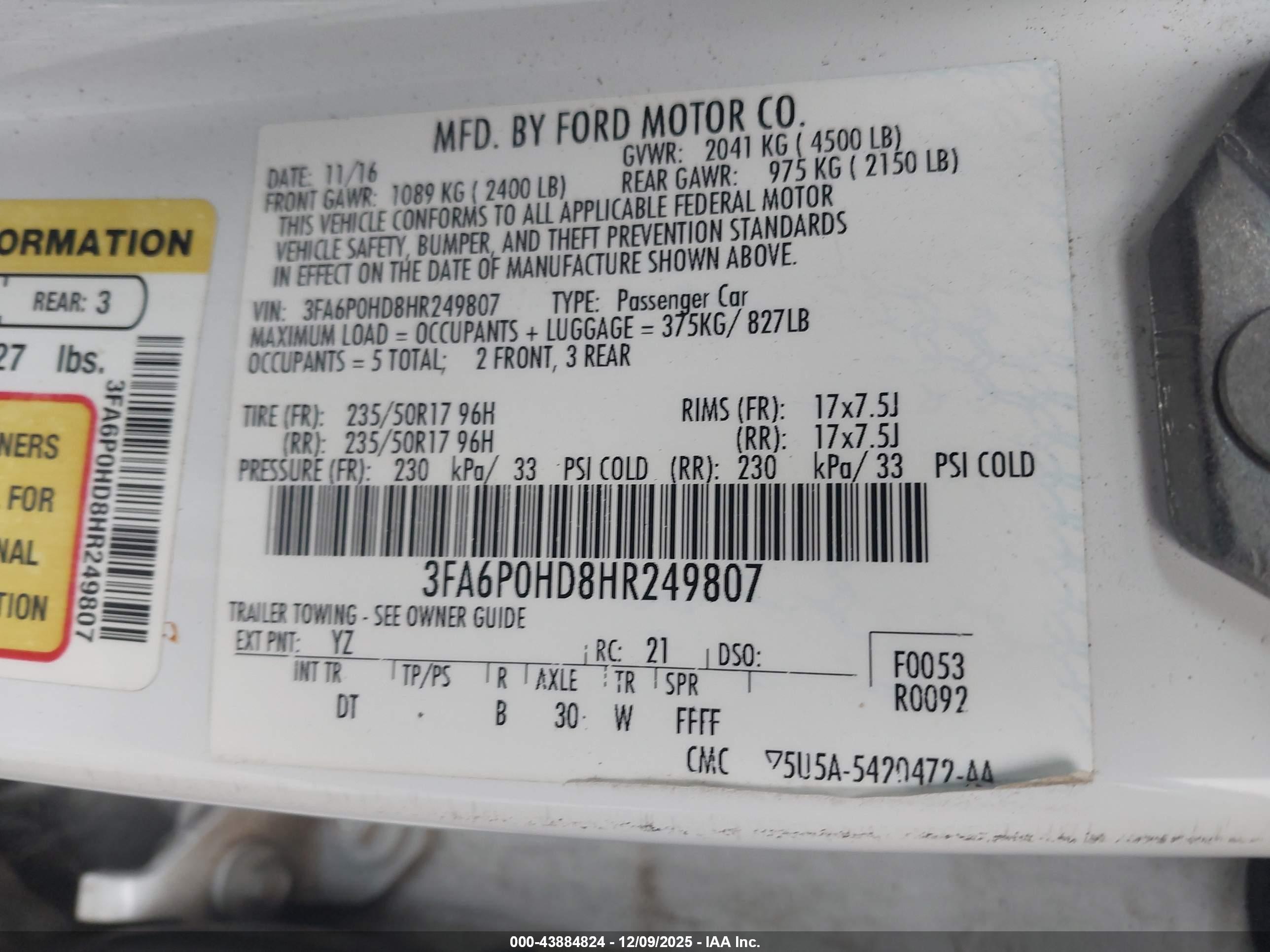 FORD FUSION image 9