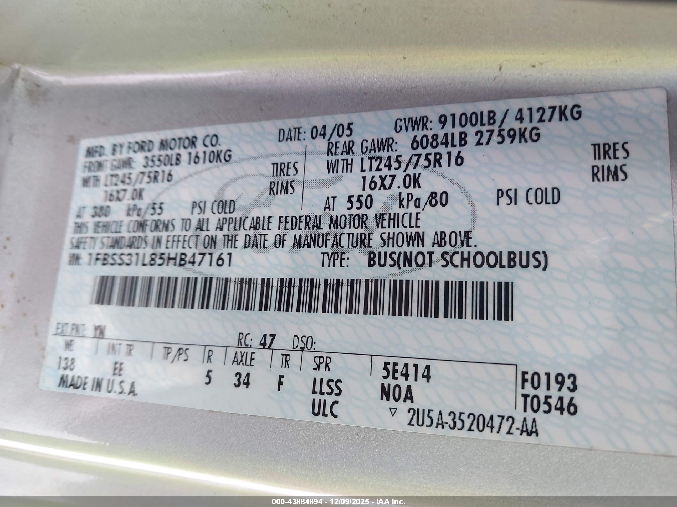 FORD E-350 image 9