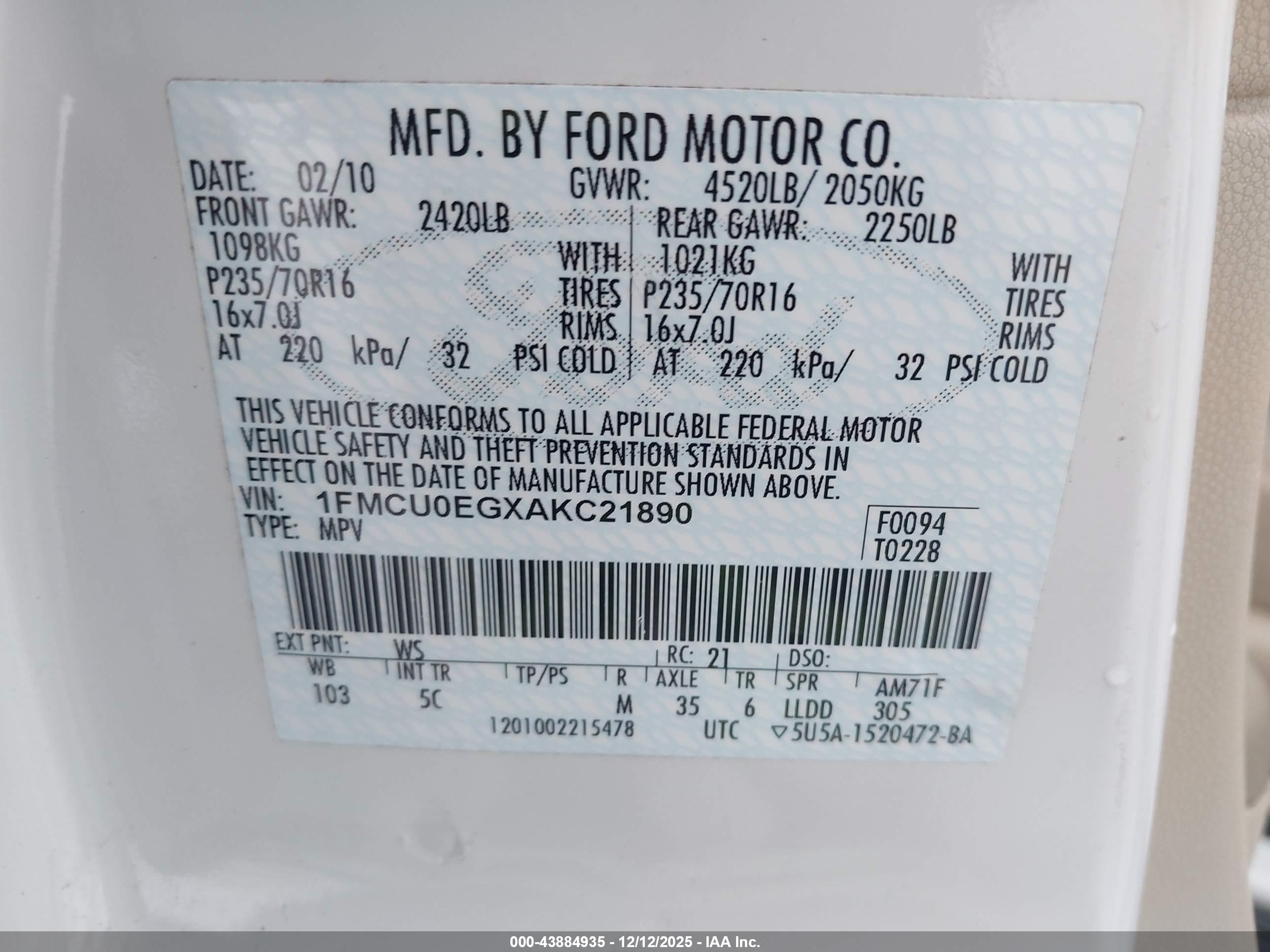 FORD ESCAPE image 9