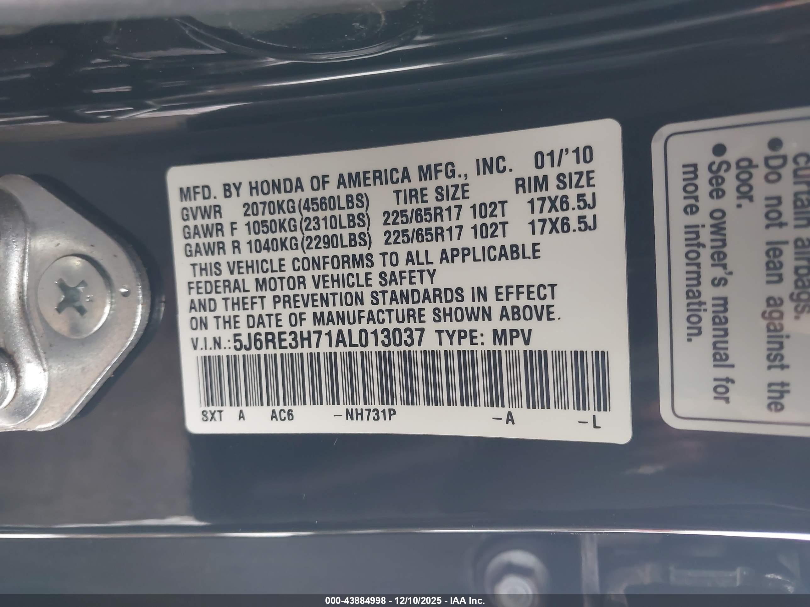 HONDA CR-V image 9