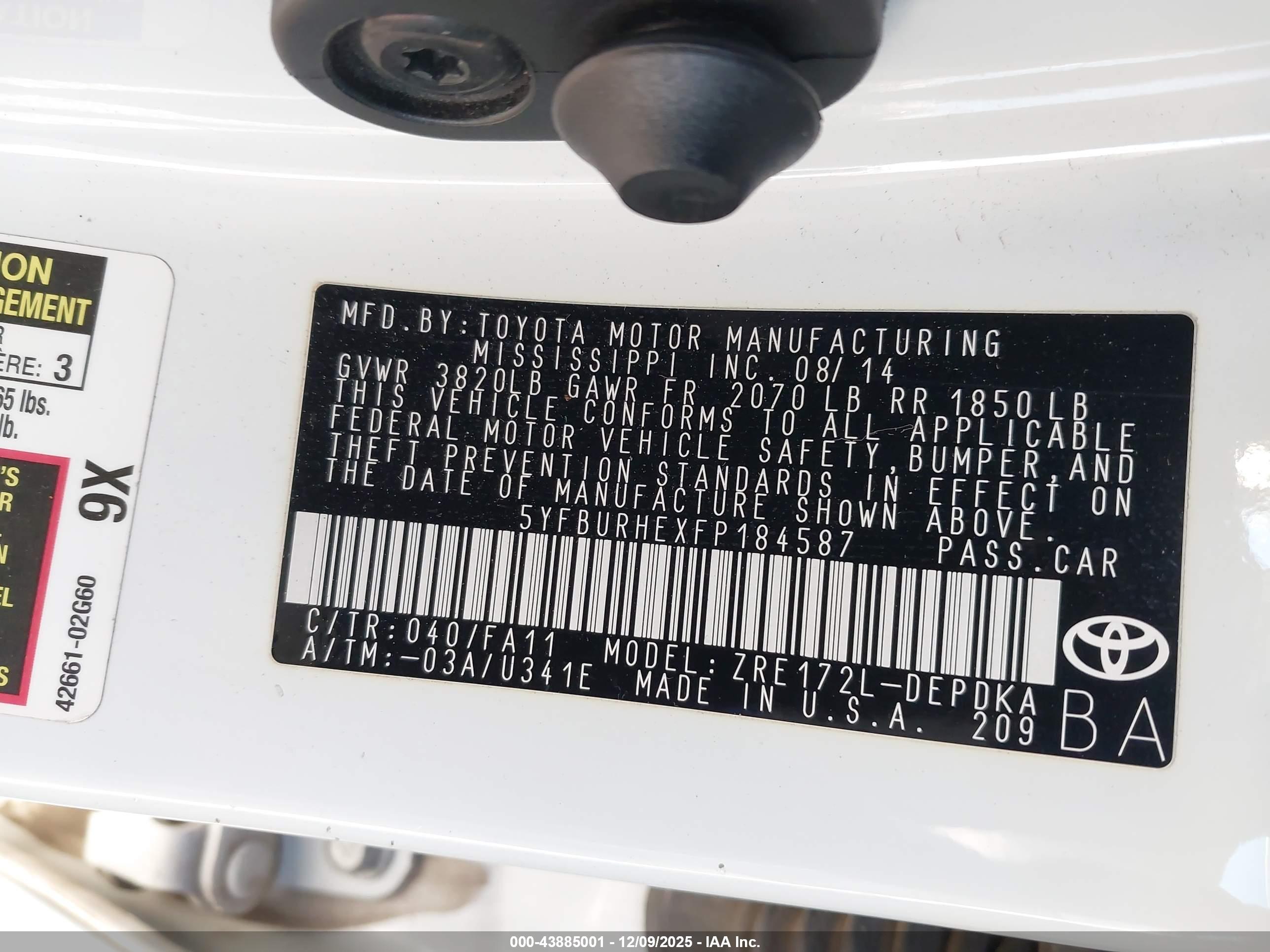 TOYOTA COROLLA image 9