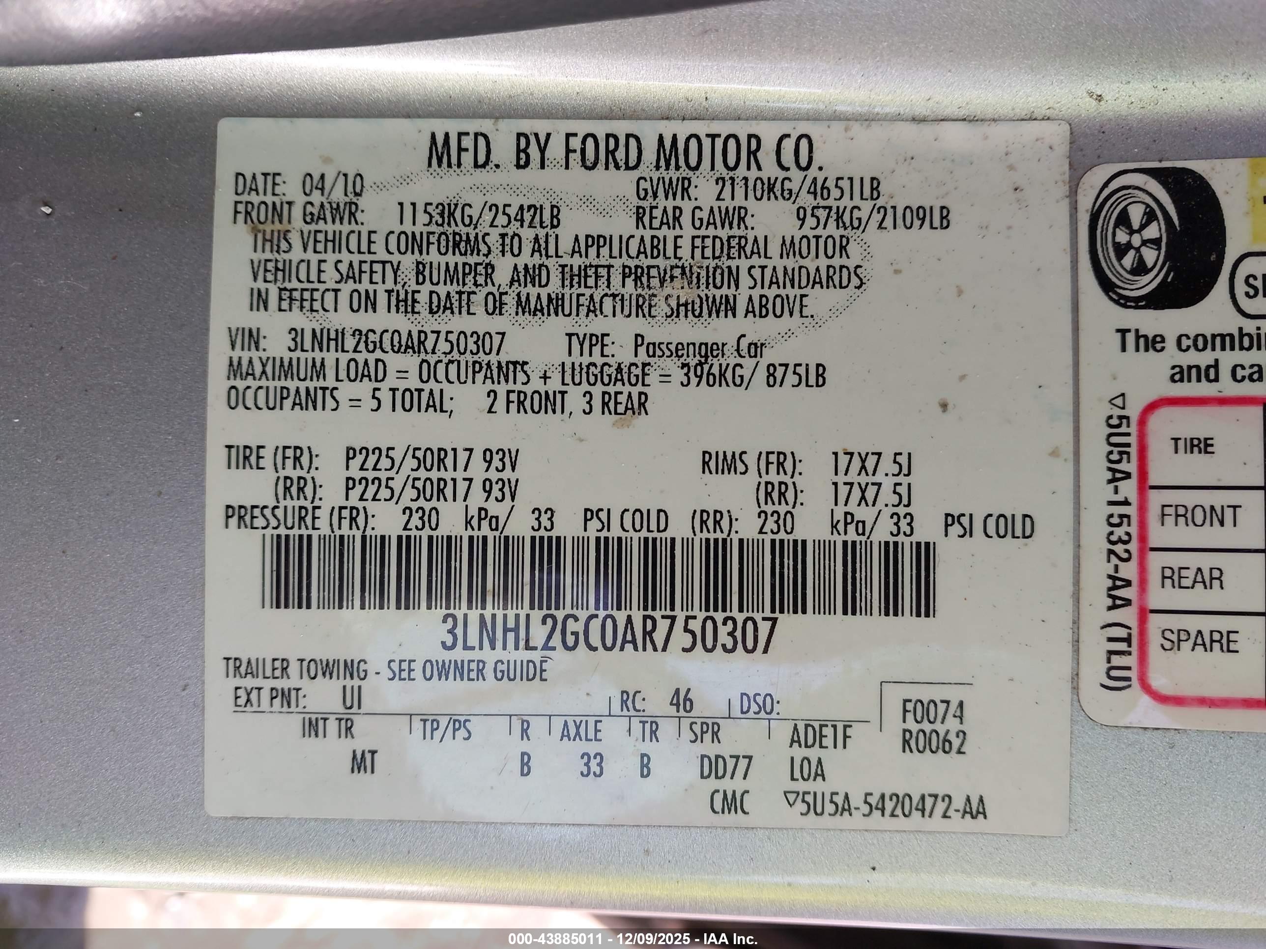 LINCOLN MKZ image 9
