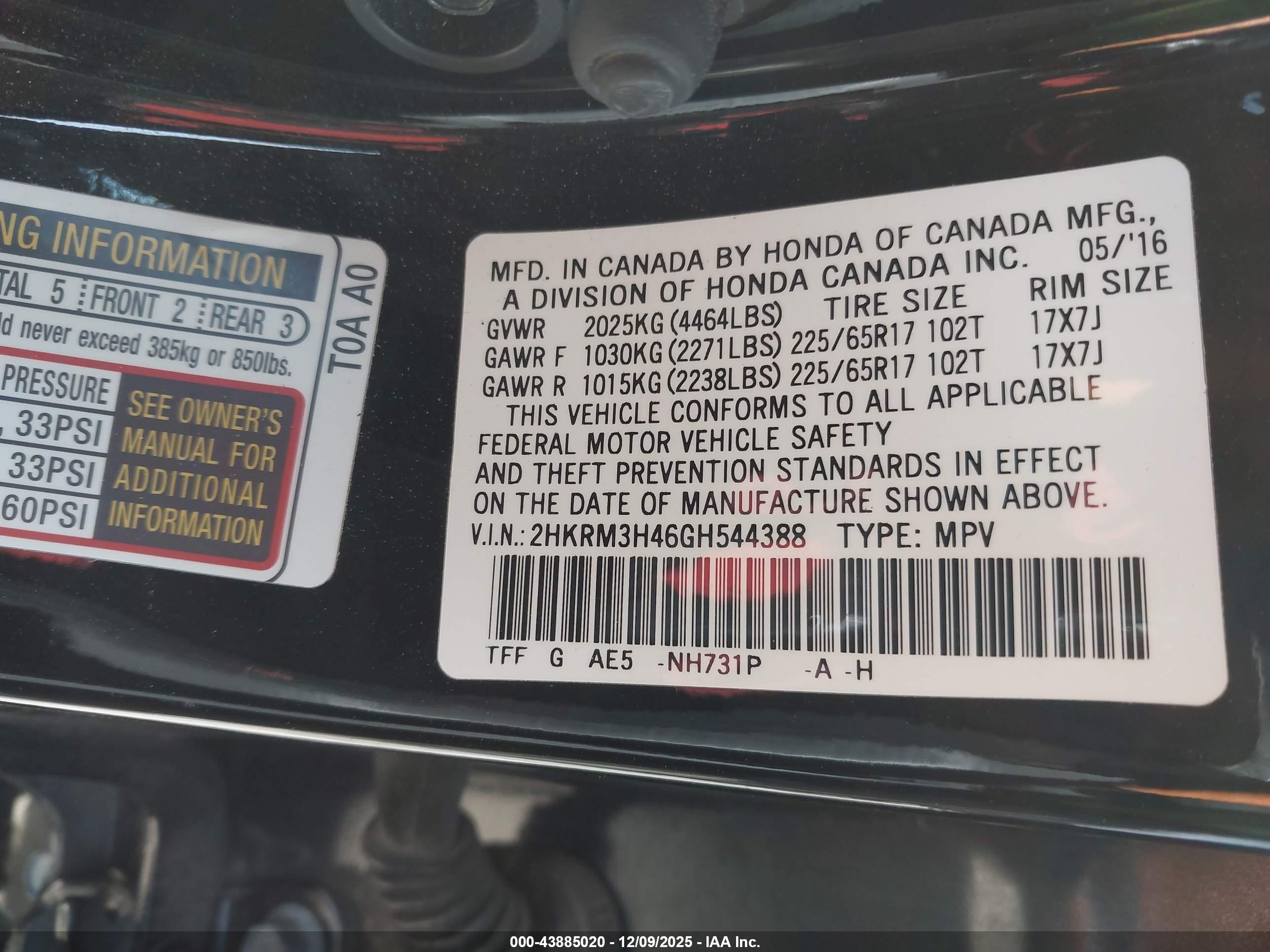 HONDA CR-V image 9