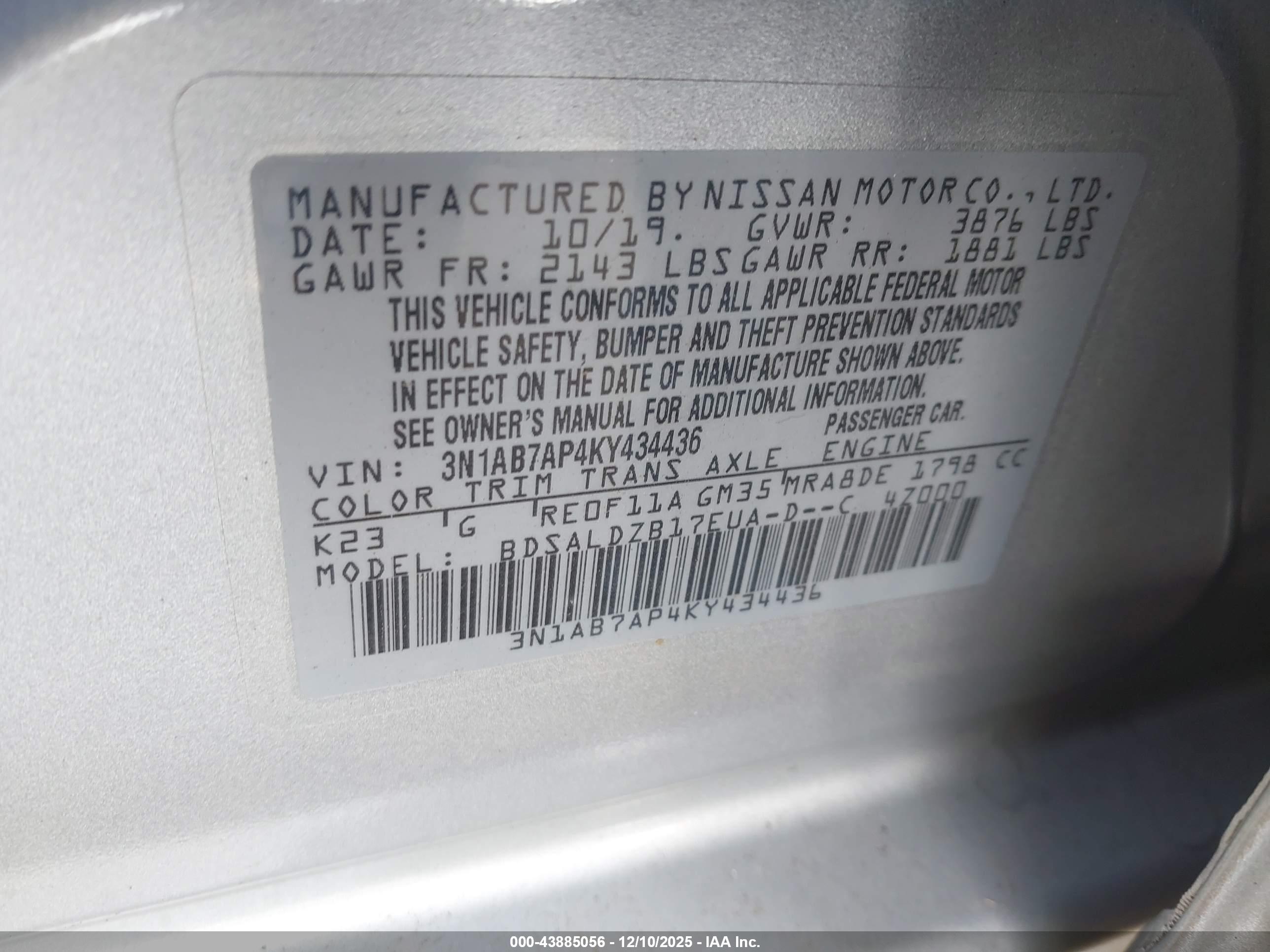 NISSAN SENTRA image 9