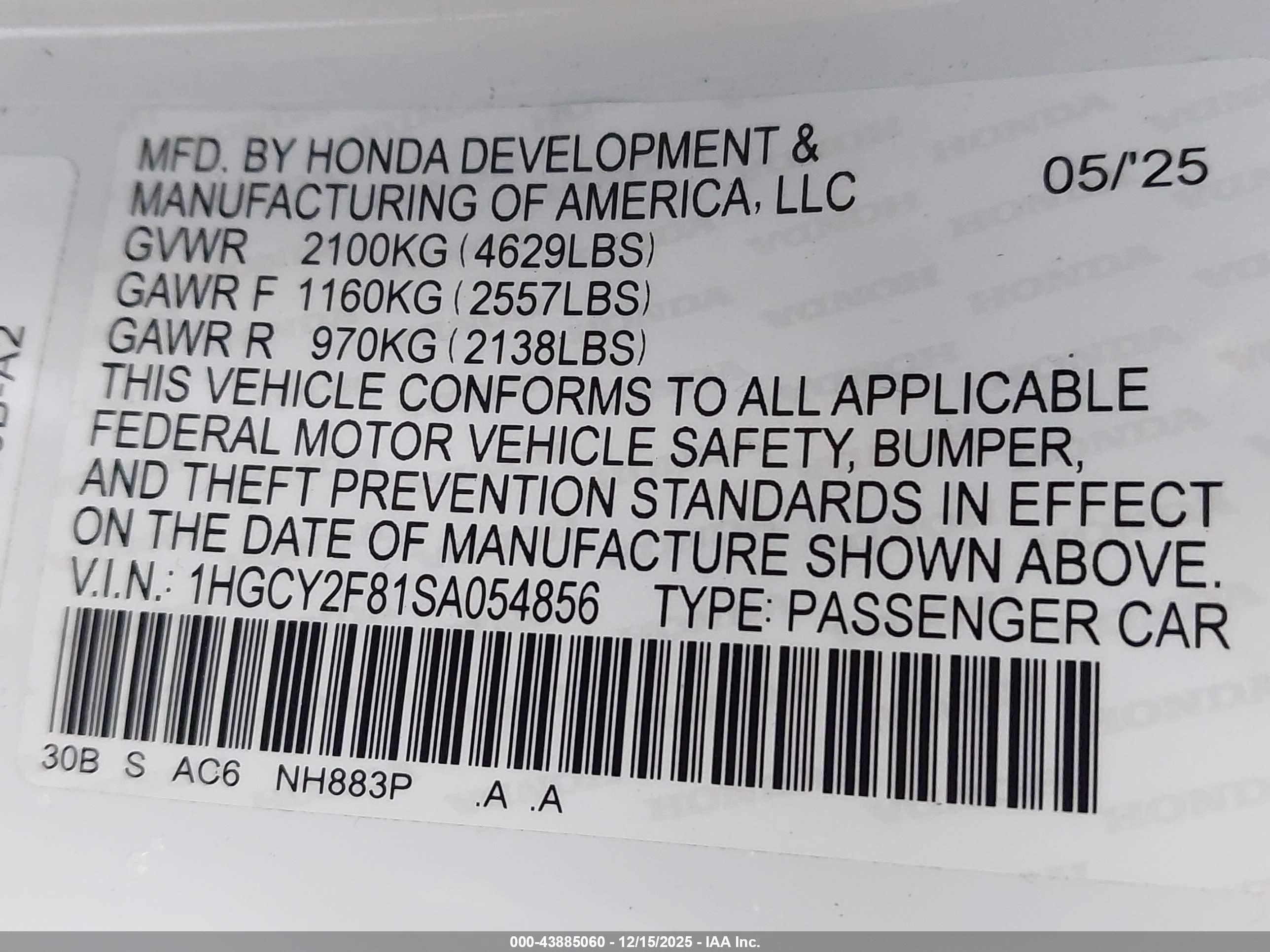 HONDA ACCORD image 9