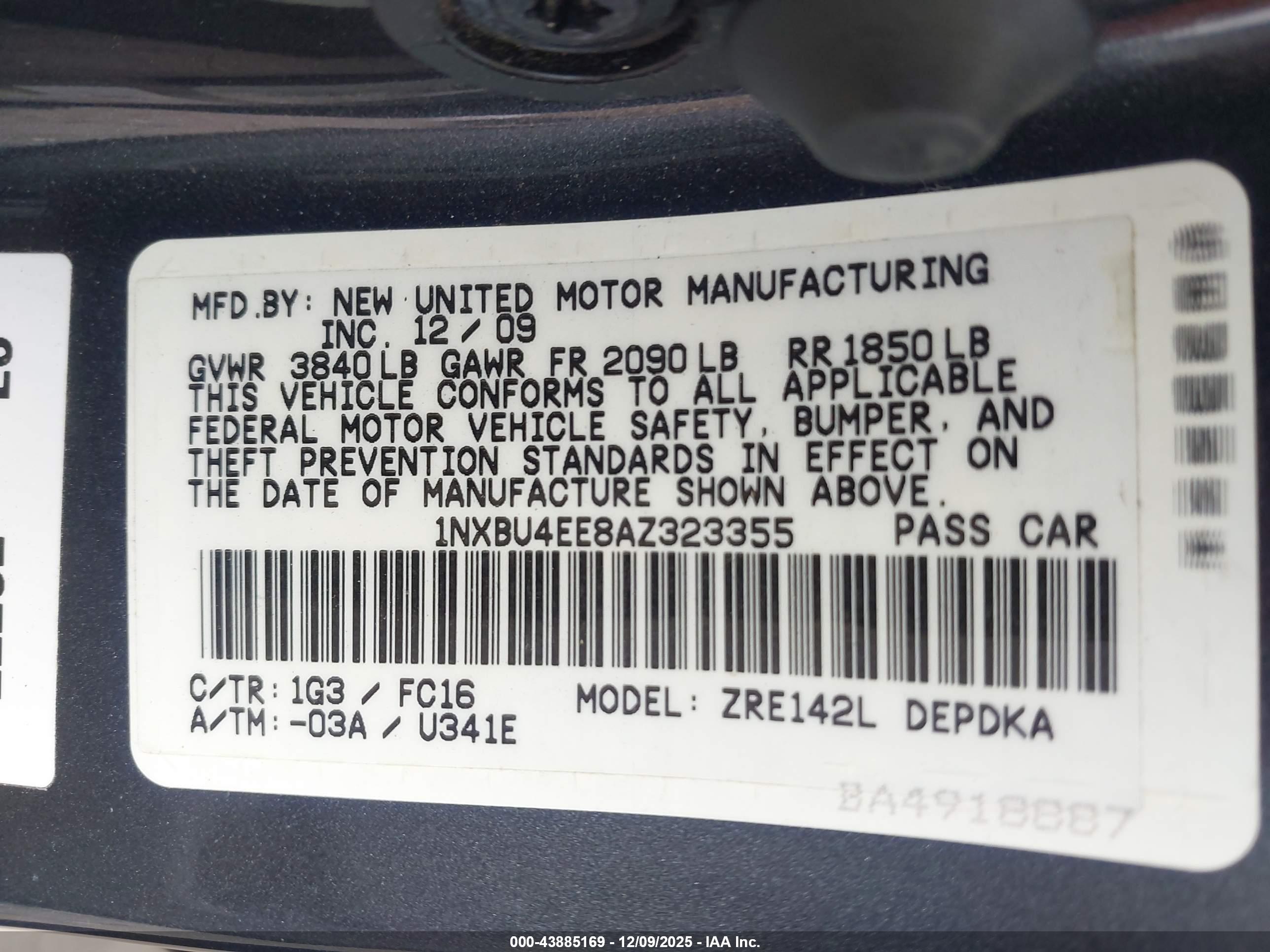TOYOTA COROLLA image 9