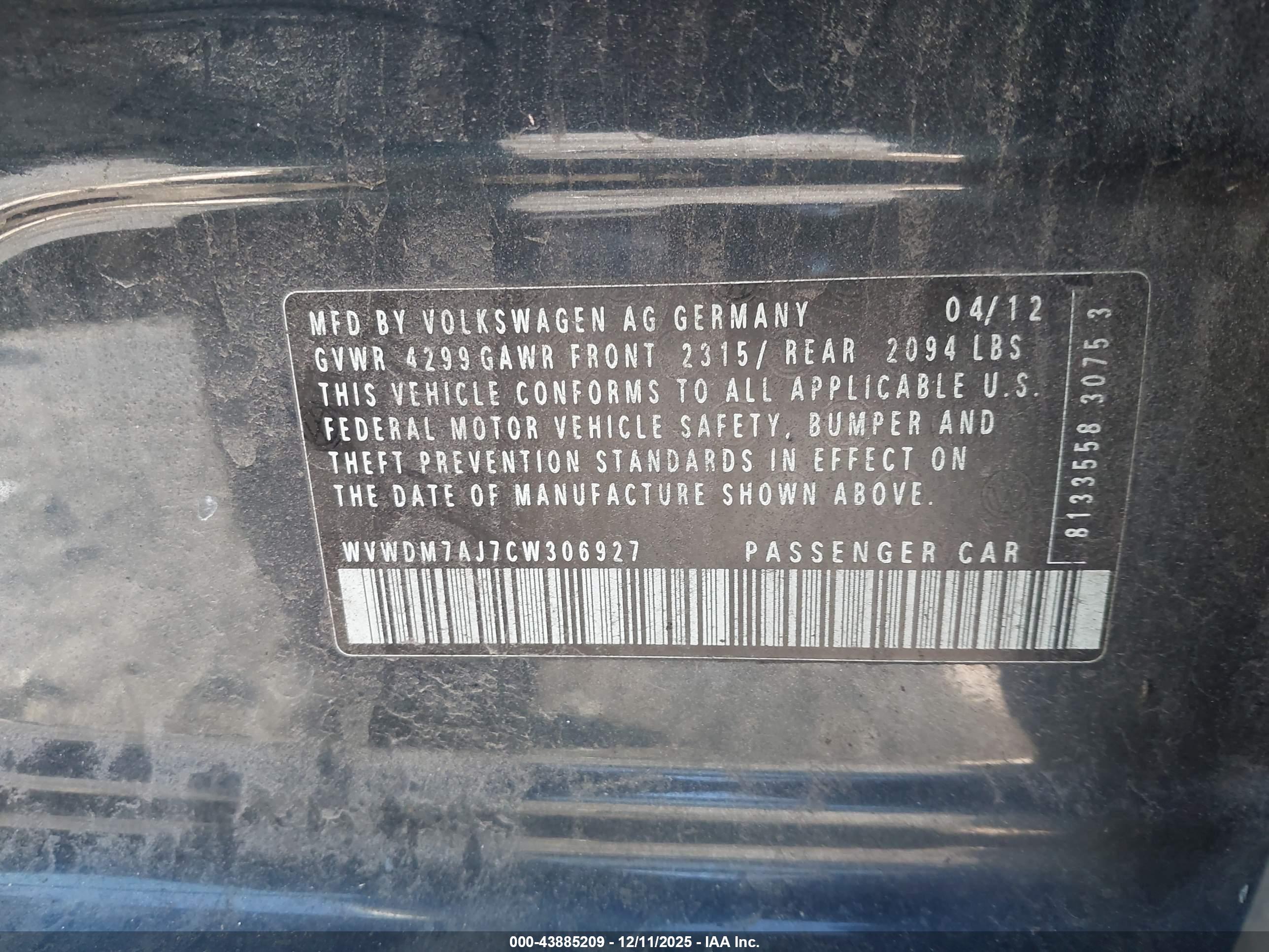 VOLKSWAGEN GOLF image 9