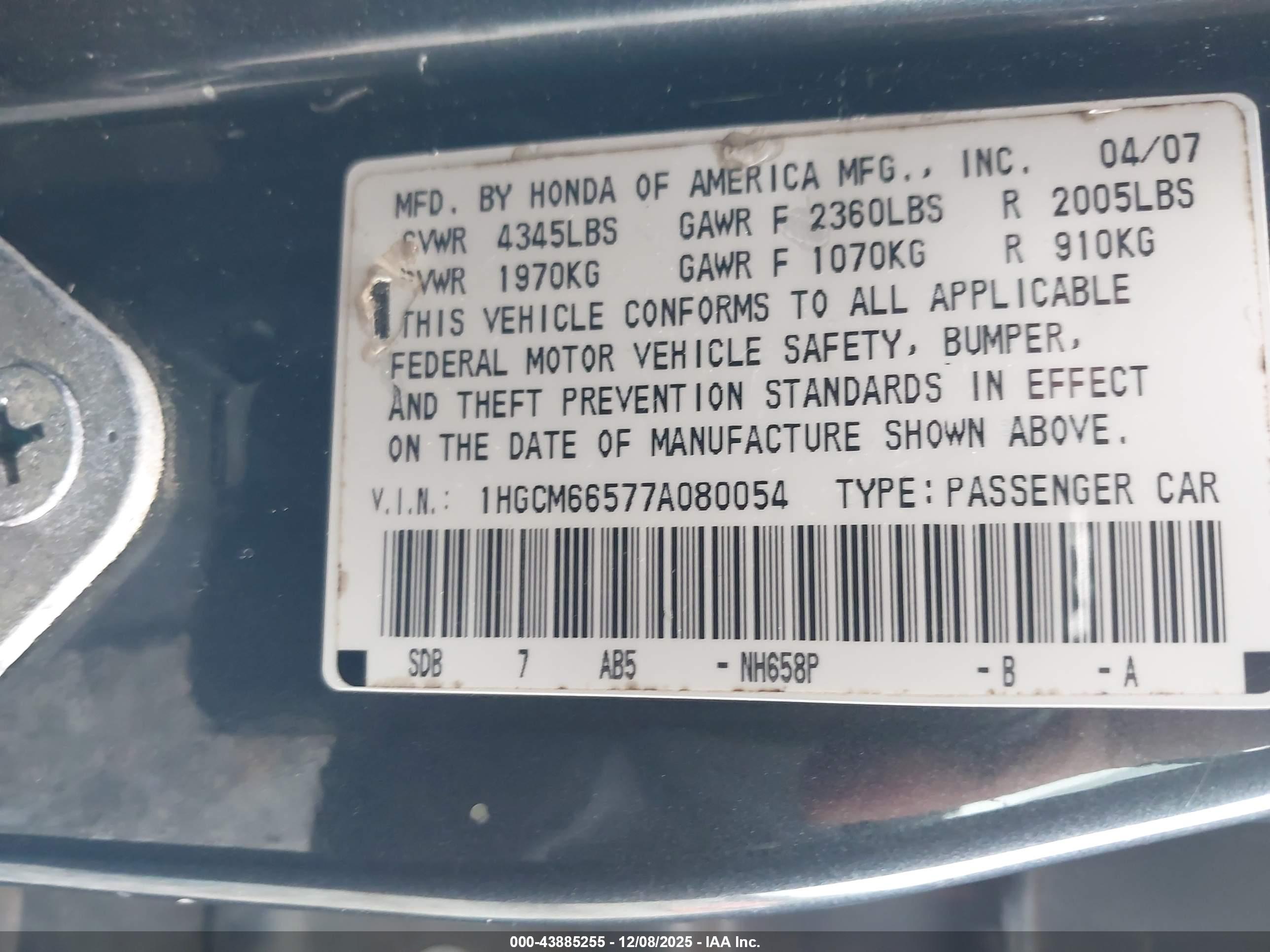 HONDA ACCORD image 9