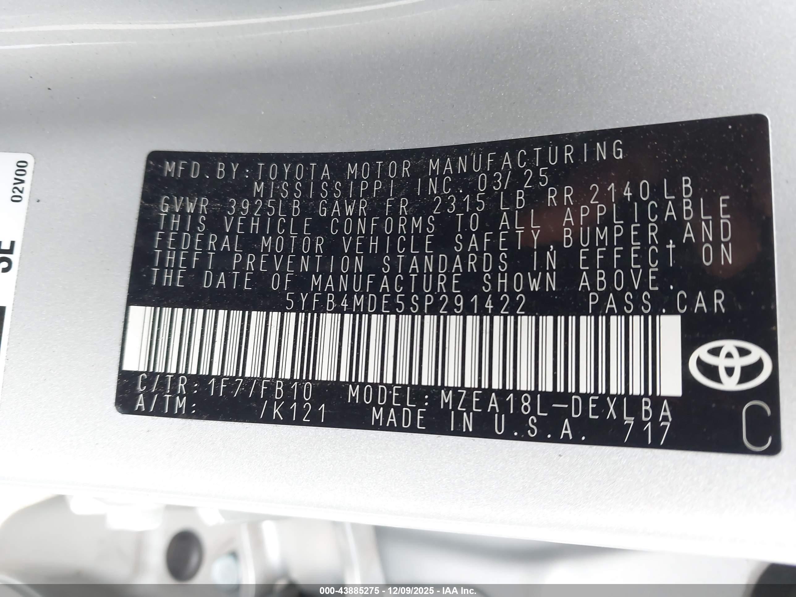 TOYOTA COROLLA image 9