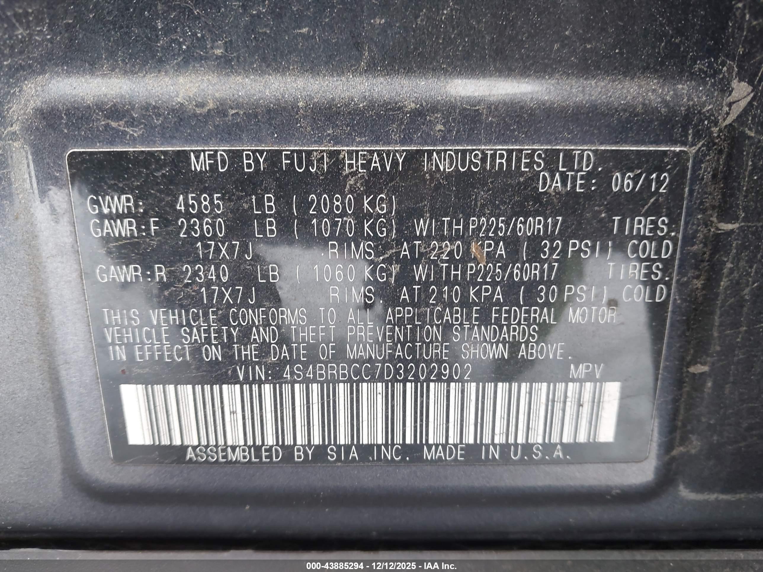 SUBARU OUTBACK image 9